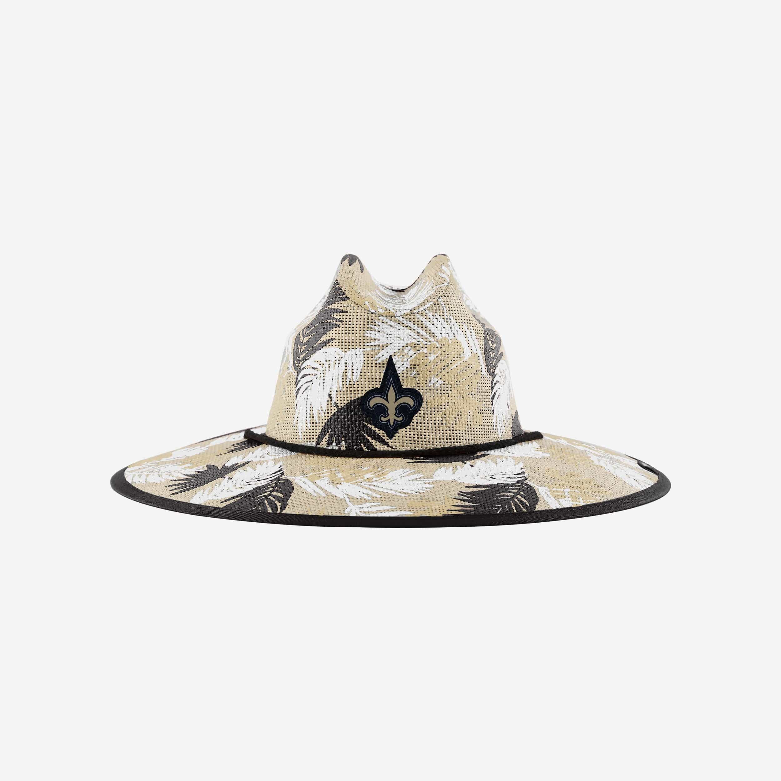 New Orleans Saints Floral Fantasy Straw Hat