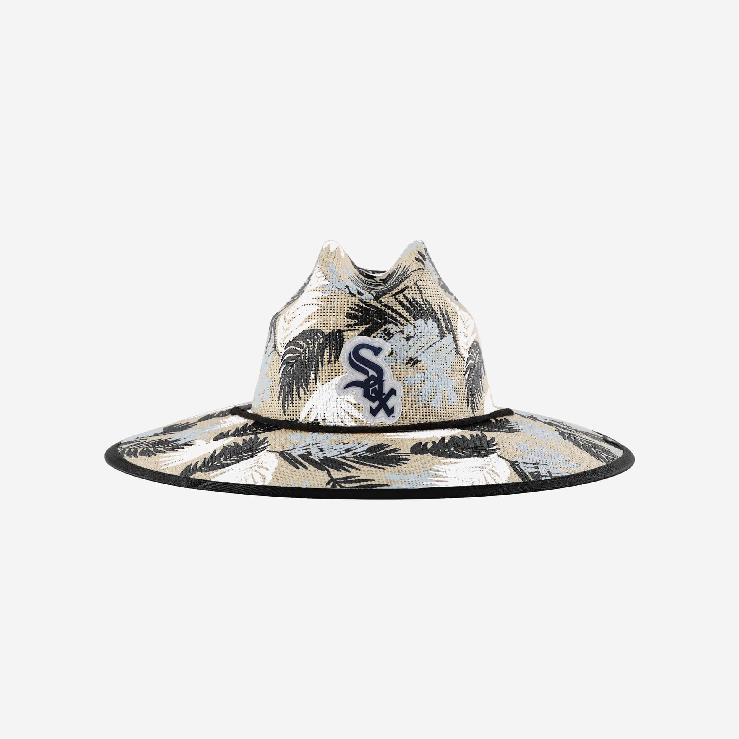 Stylish Chicago White Sox Floral Straw Hat - A Must - Have for Summer Fans