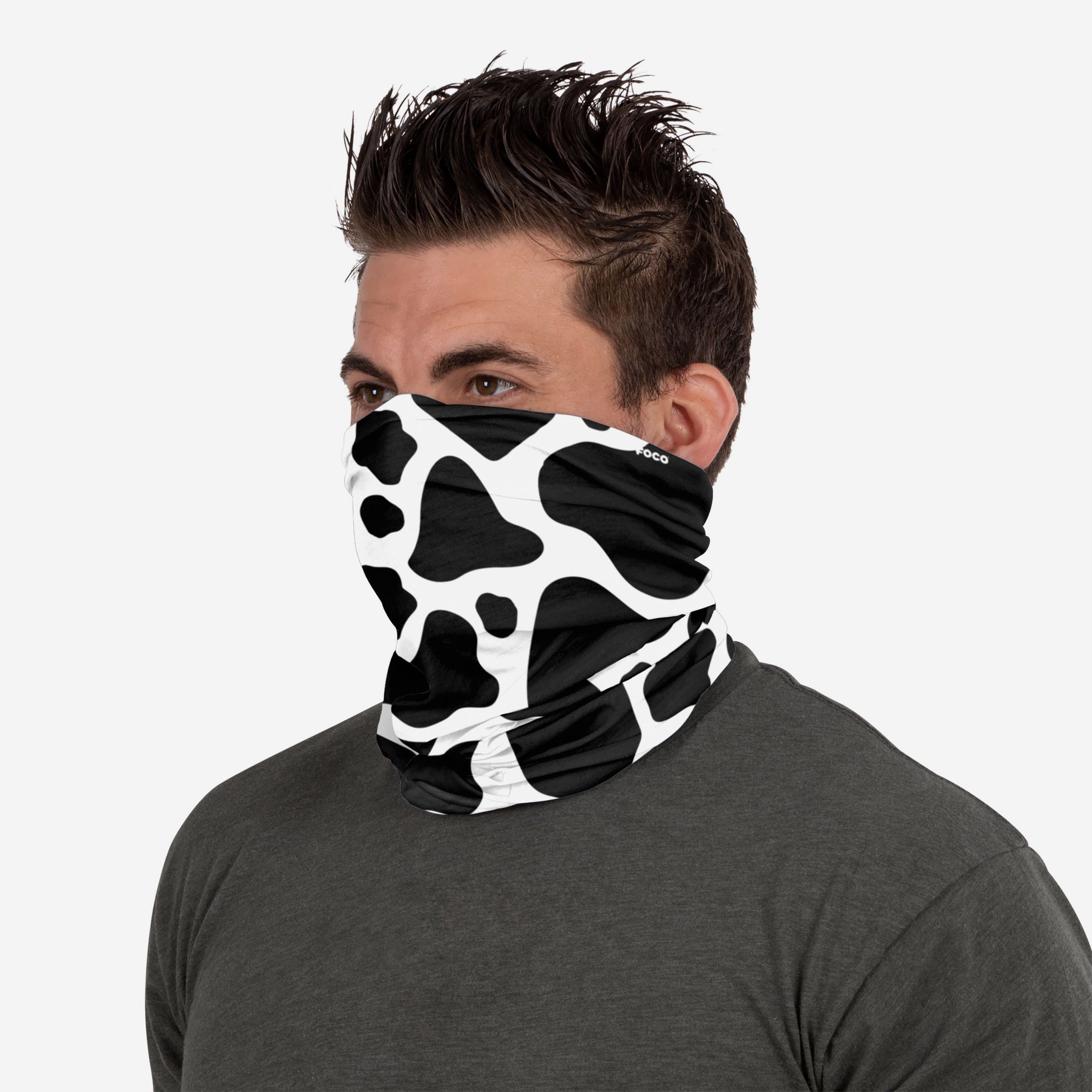 Stylish Cow Spots Gaiter Scarf - A Fashion Essential!