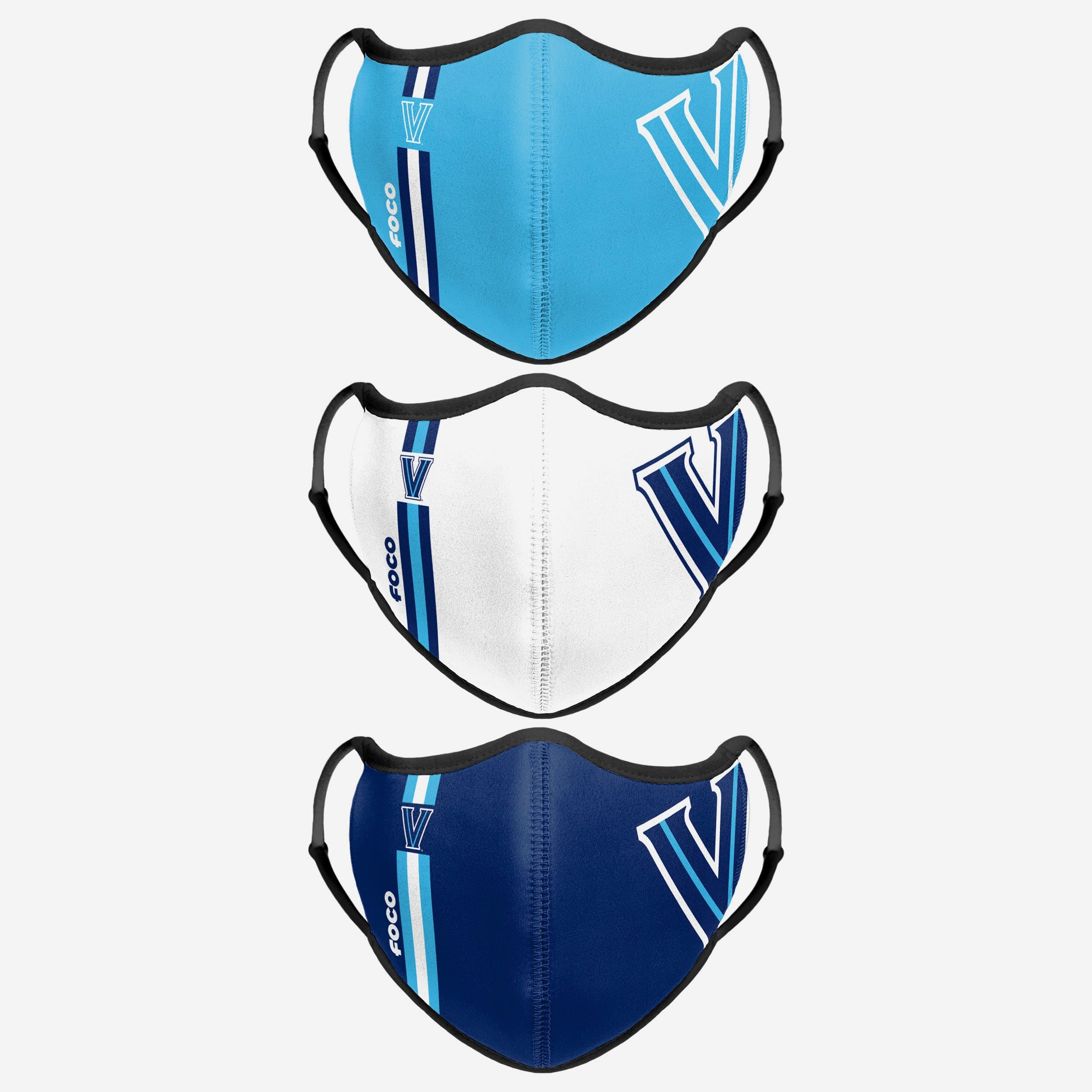 Villanova Wildcats 3-Pack Sports Face Covers - Represent Your Team in Style!