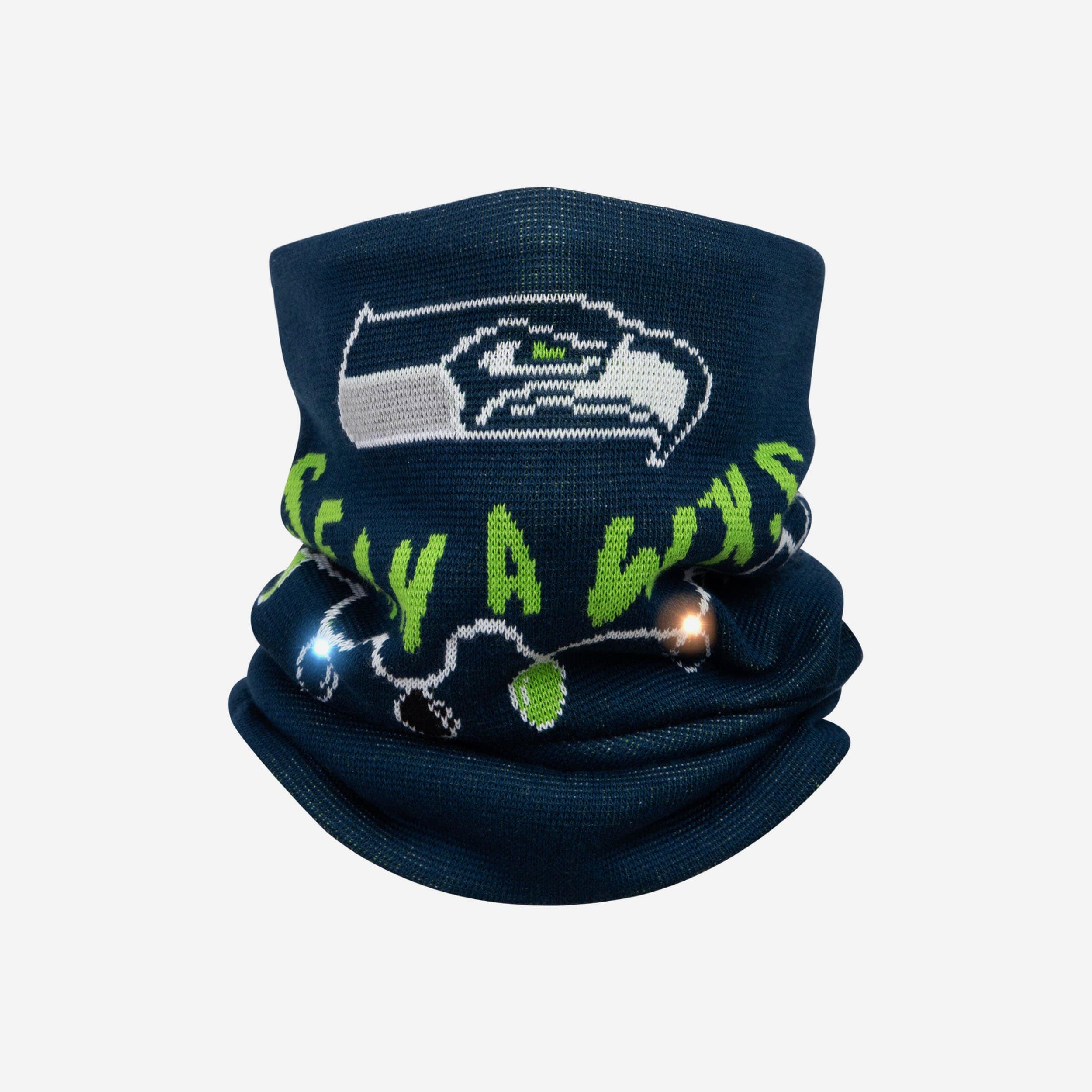 Seattle Seahawks Light-Up Magic Knit Gaiter Scarf - Show Your Team Spirit!