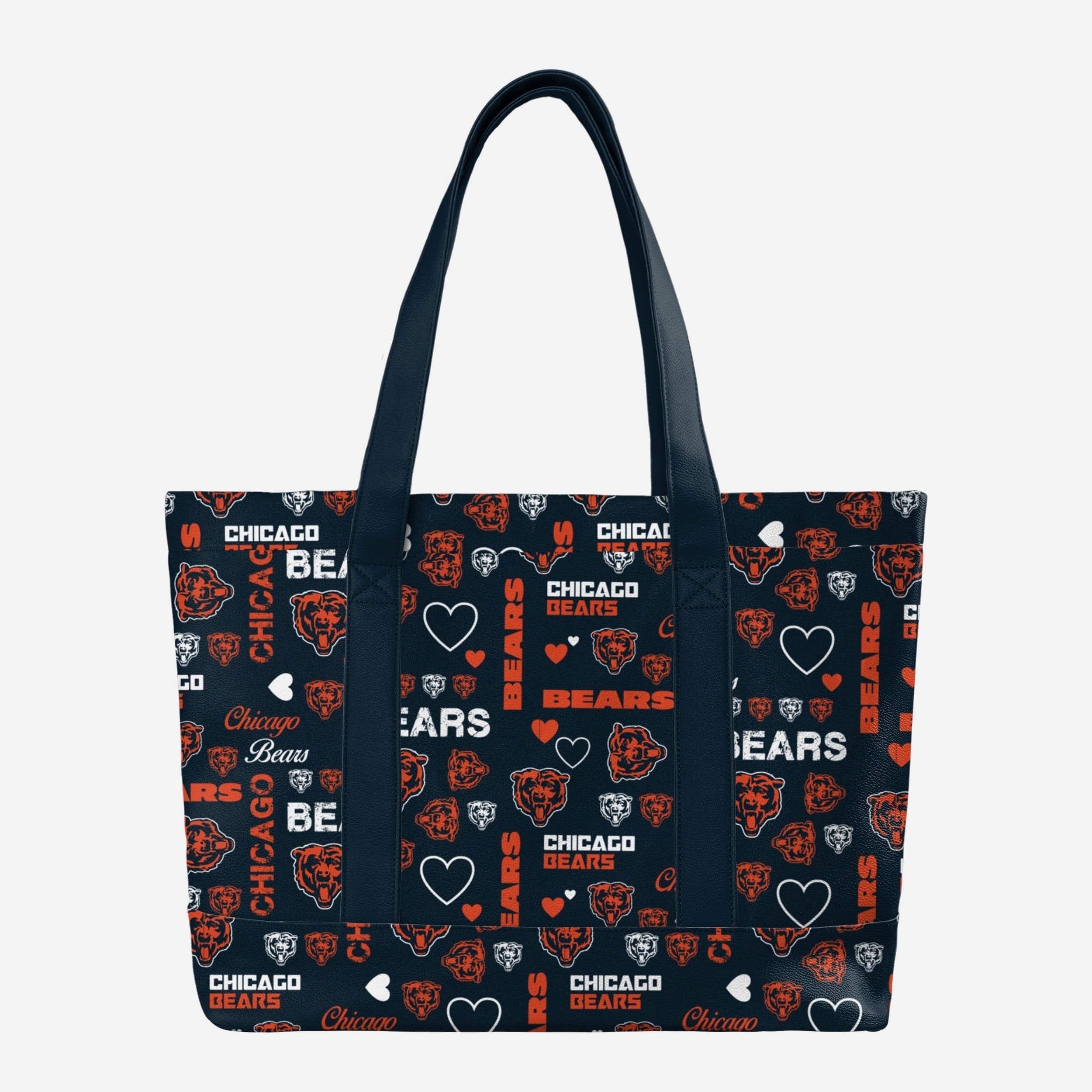 Chicago Bears Logo Love Tote Bag - Show Your Fandom in Style!
