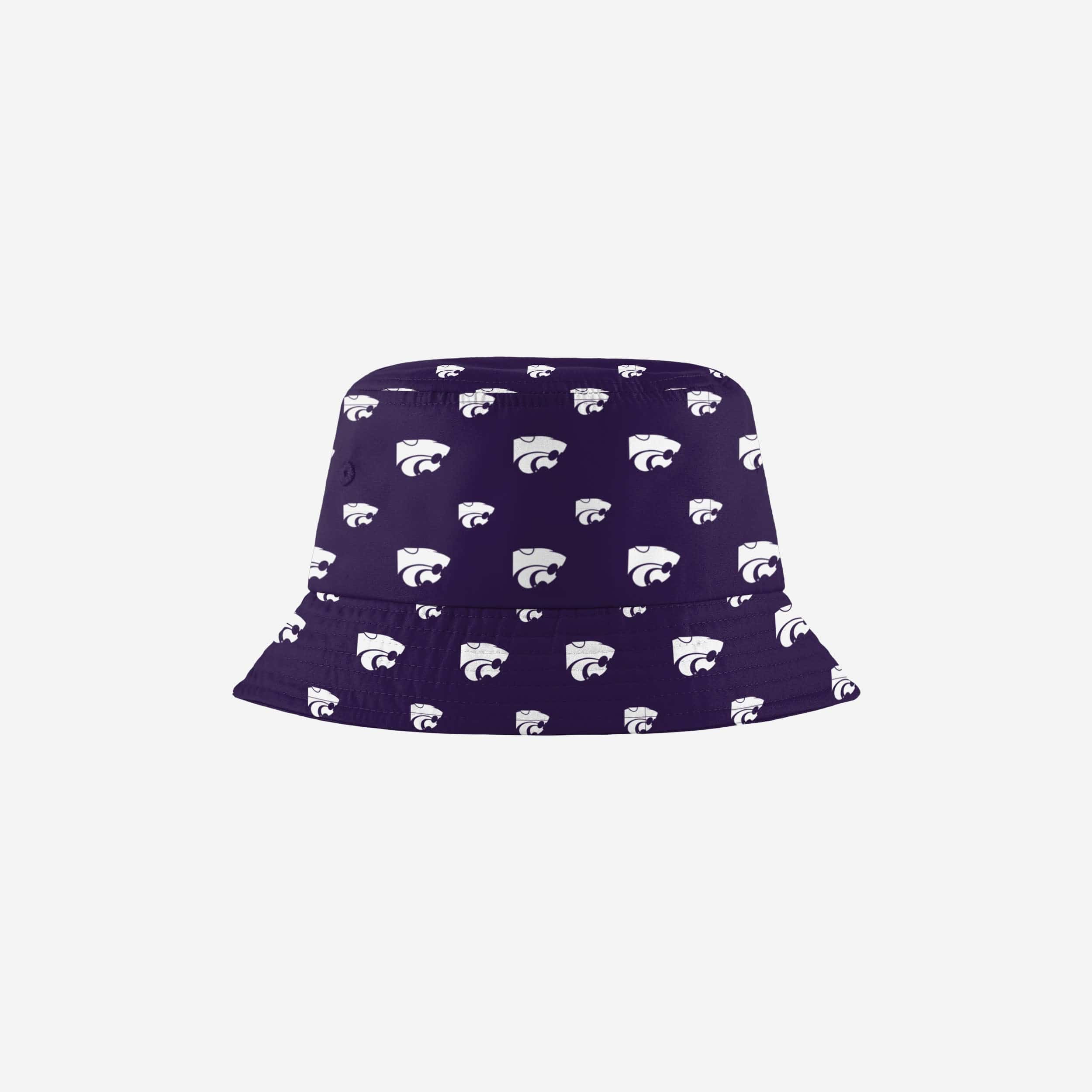 Kansas State Wildcats Mini Print Stylish Bucket Hat