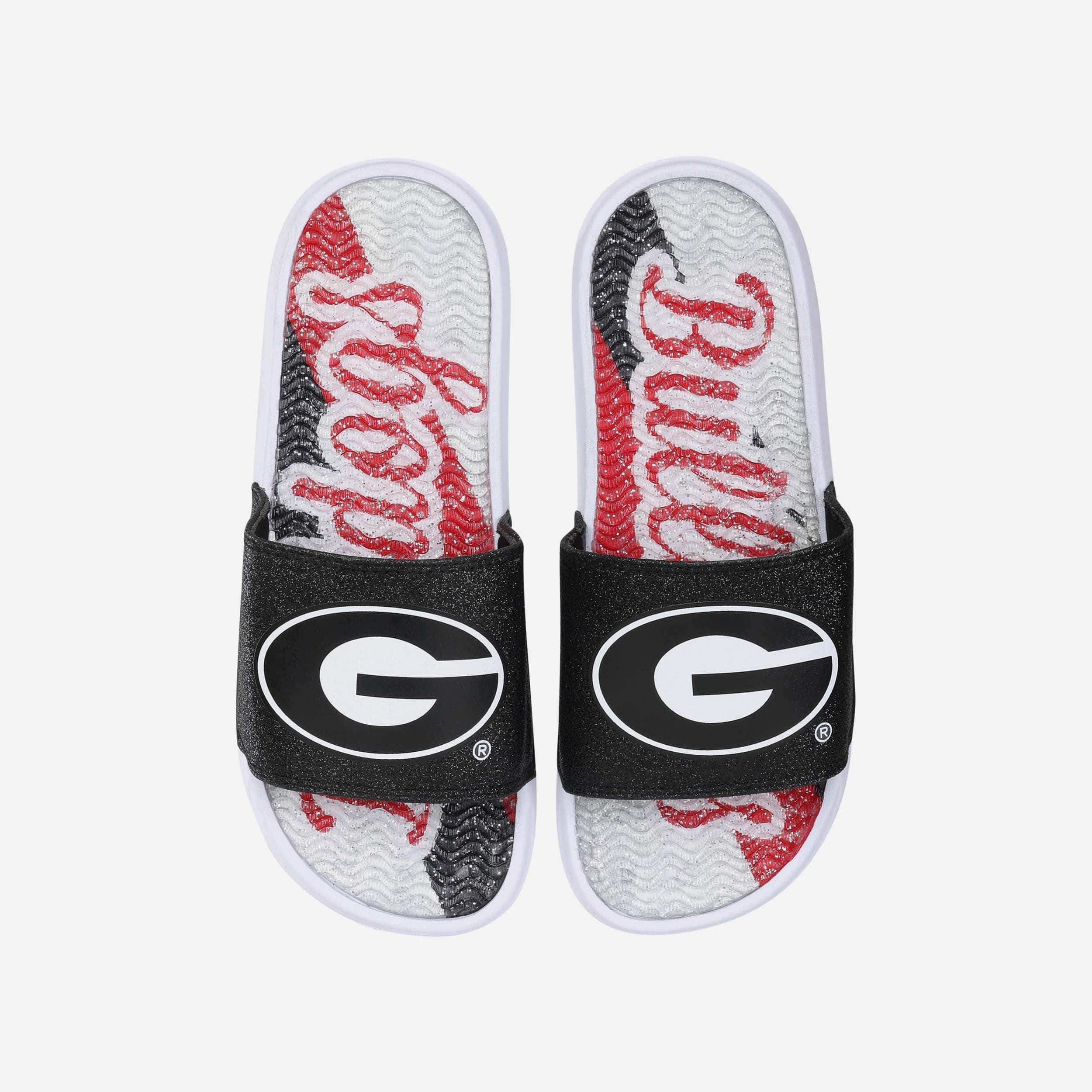 Georgia Bulldogs Women's Sparkling Gel Slides