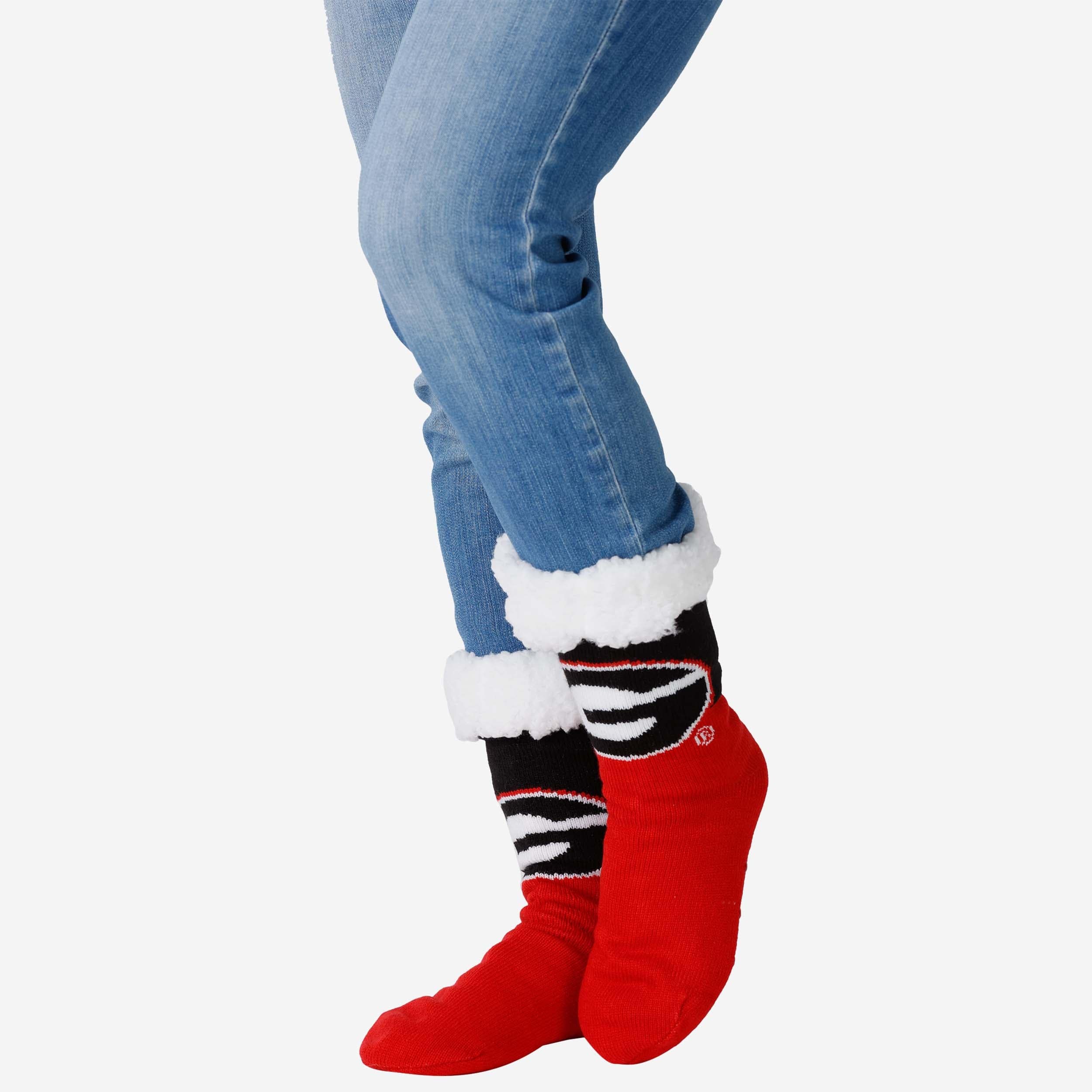 Georgia Bulldogs Women's Fanatic 3-Pack Footy Slipper Socks