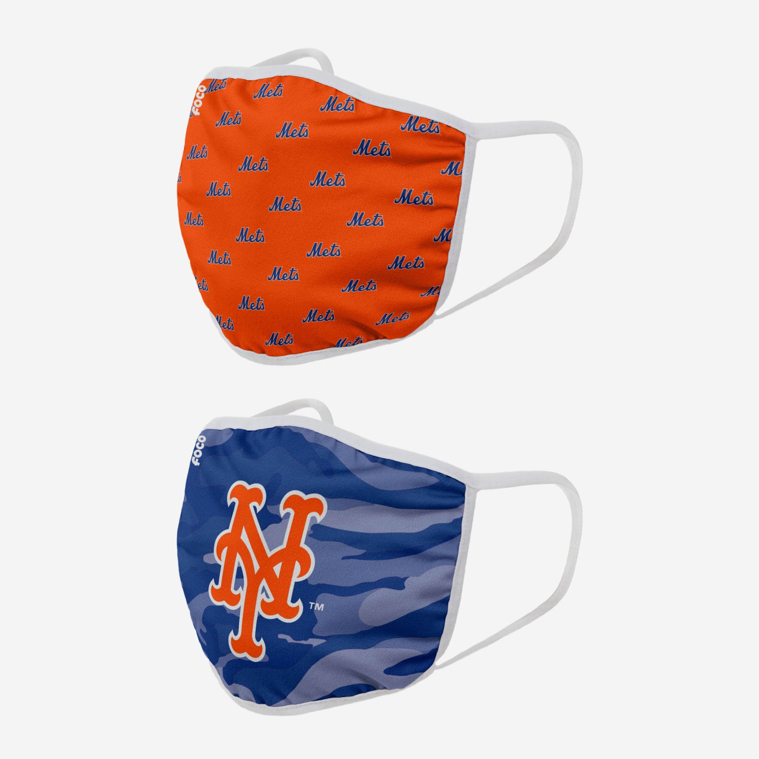 New York Mets Clutch 2-Pack Face Covers - Show Your Team Spirit!