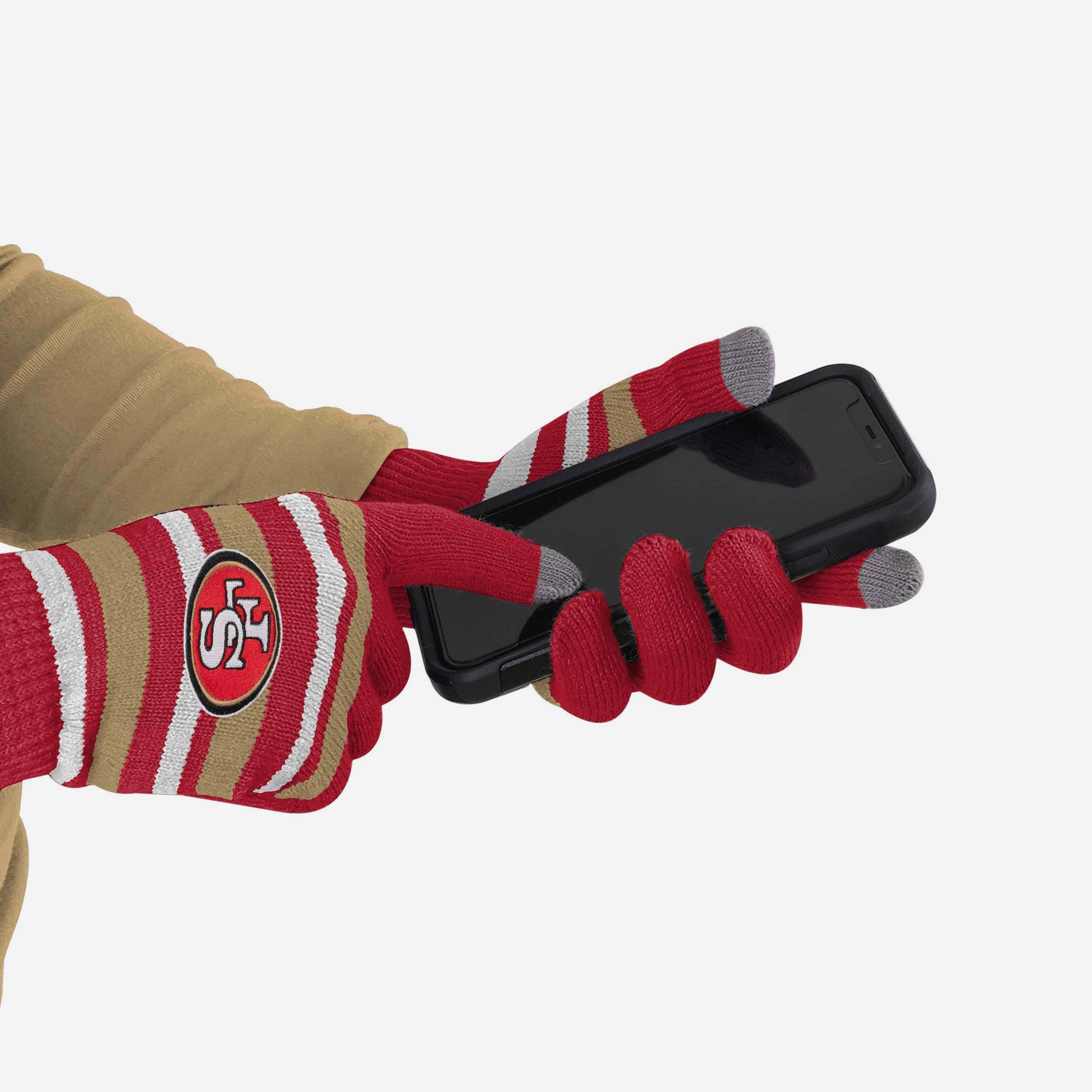 San Francisco 49ers Super Stretch Texting Gloves