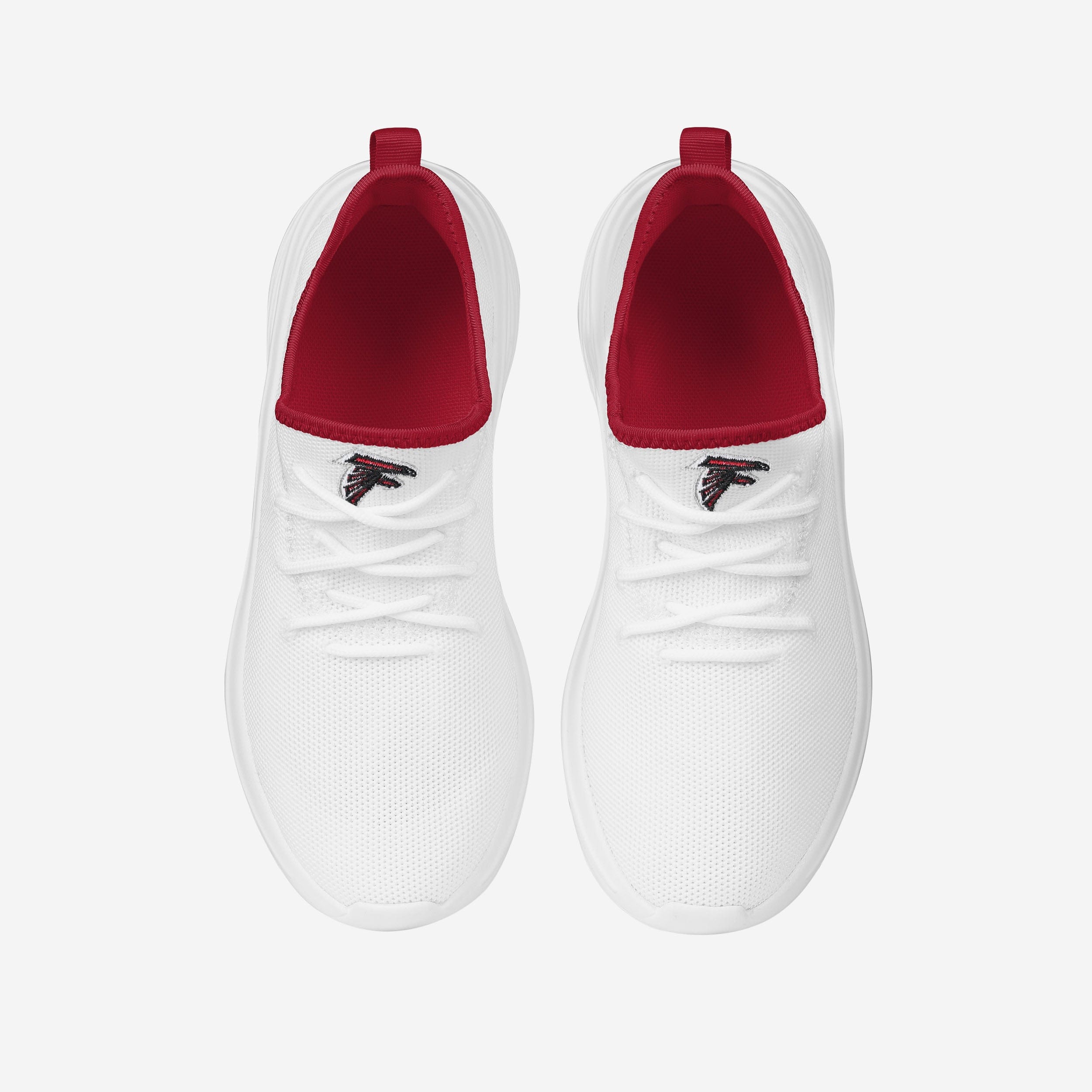 Atlanta Falcons Women's Stylish White Midsole Sneakers