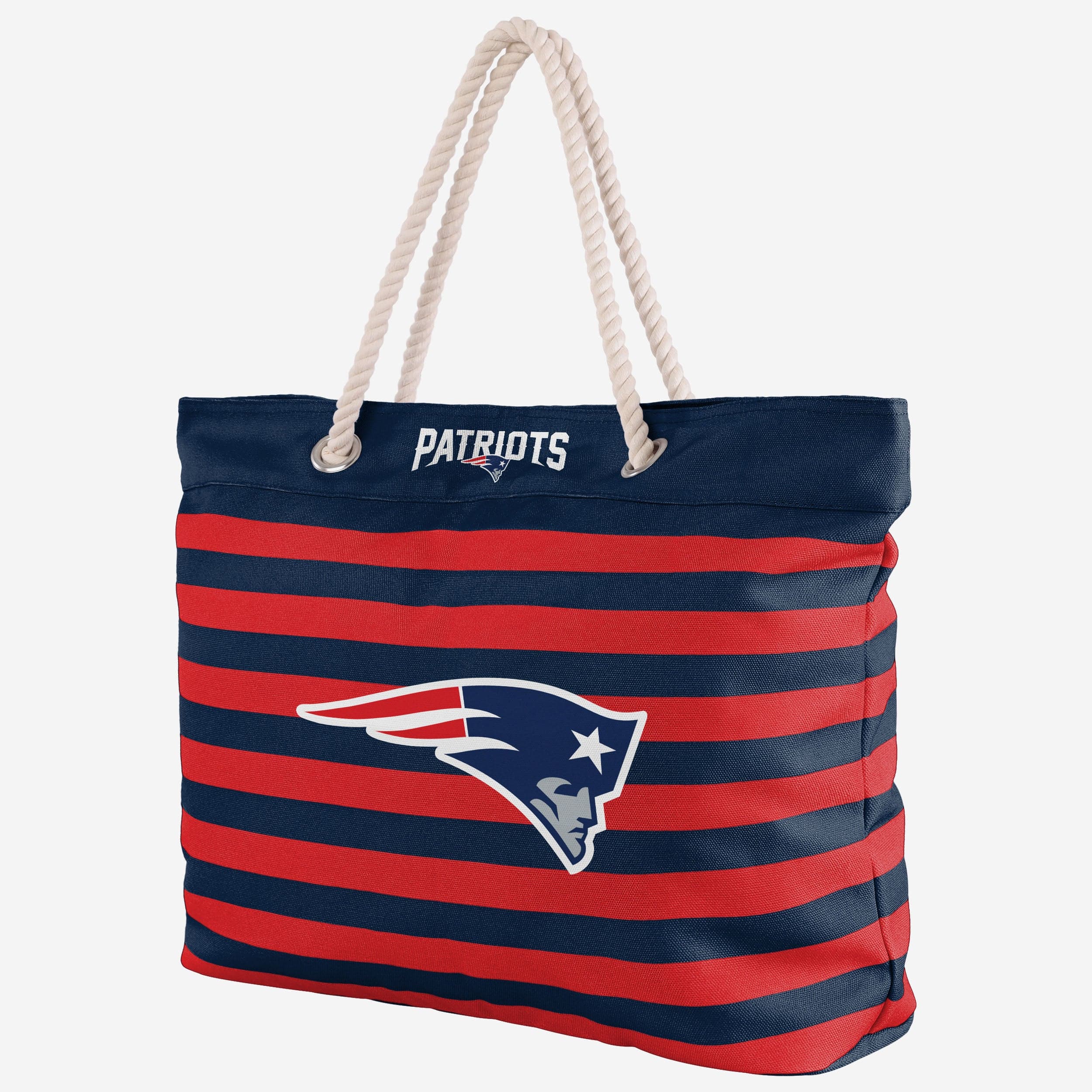 New England Patriots Nautical Stripe Tote Bag - Show Your Team Spirit!
