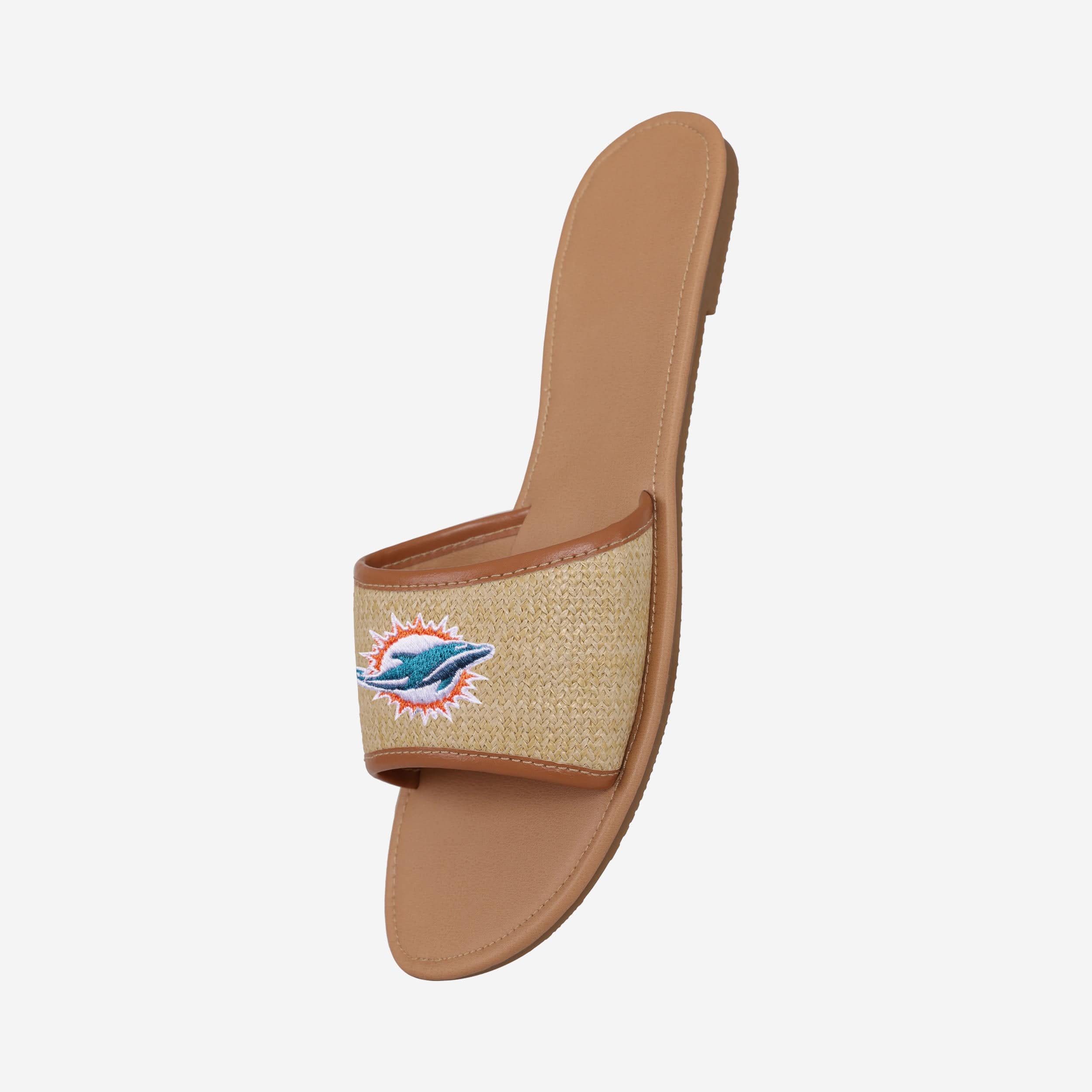 Miami Dolphins Women's Stylish Straw Slides
