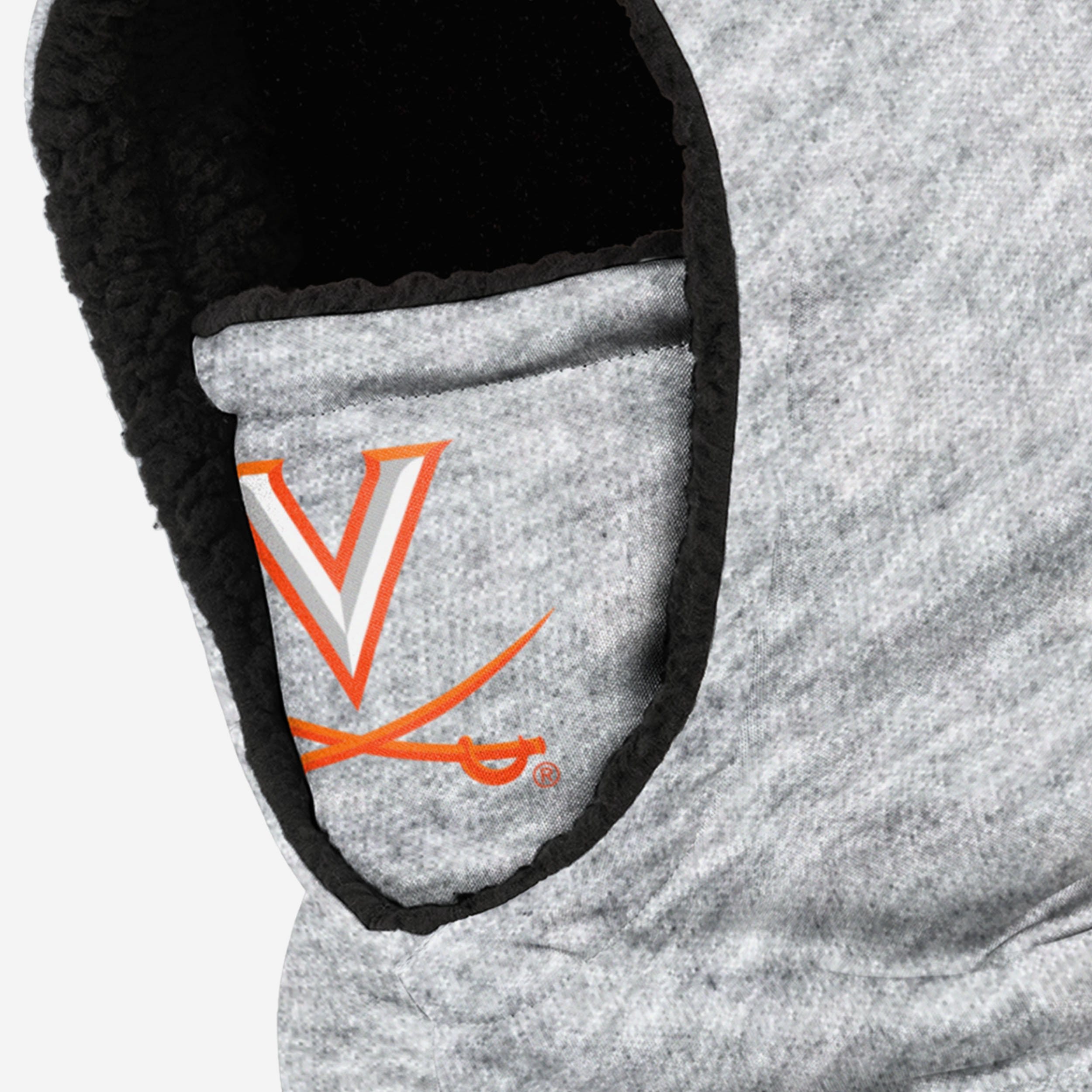 Virginia Cavaliers Heather Grey Big Logo Hooded Gaiter - The Ultimate Winter Essential