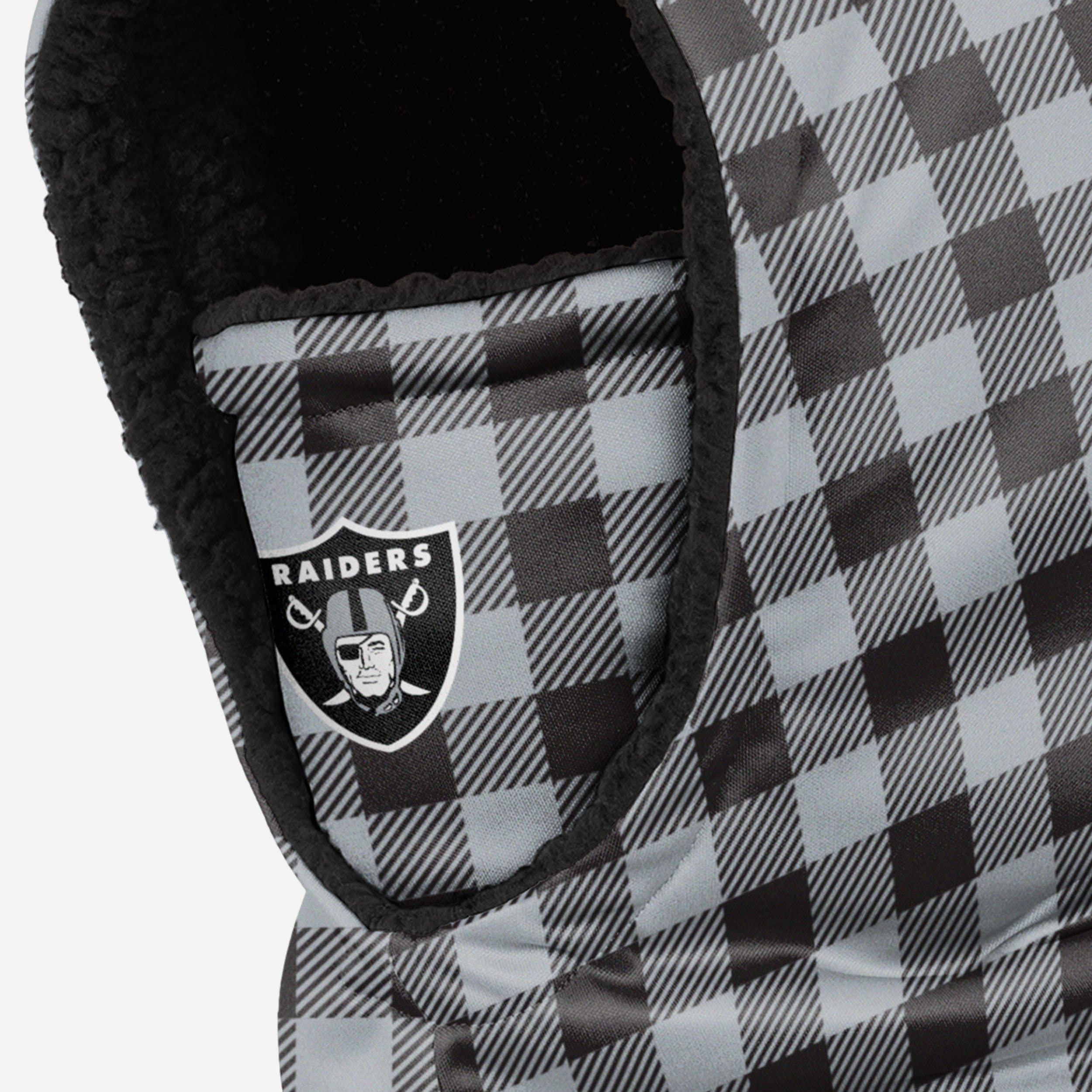 Las Vegas Raiders Plaid Hooded Gaiter - The Ultimate Team Fashion Accessory