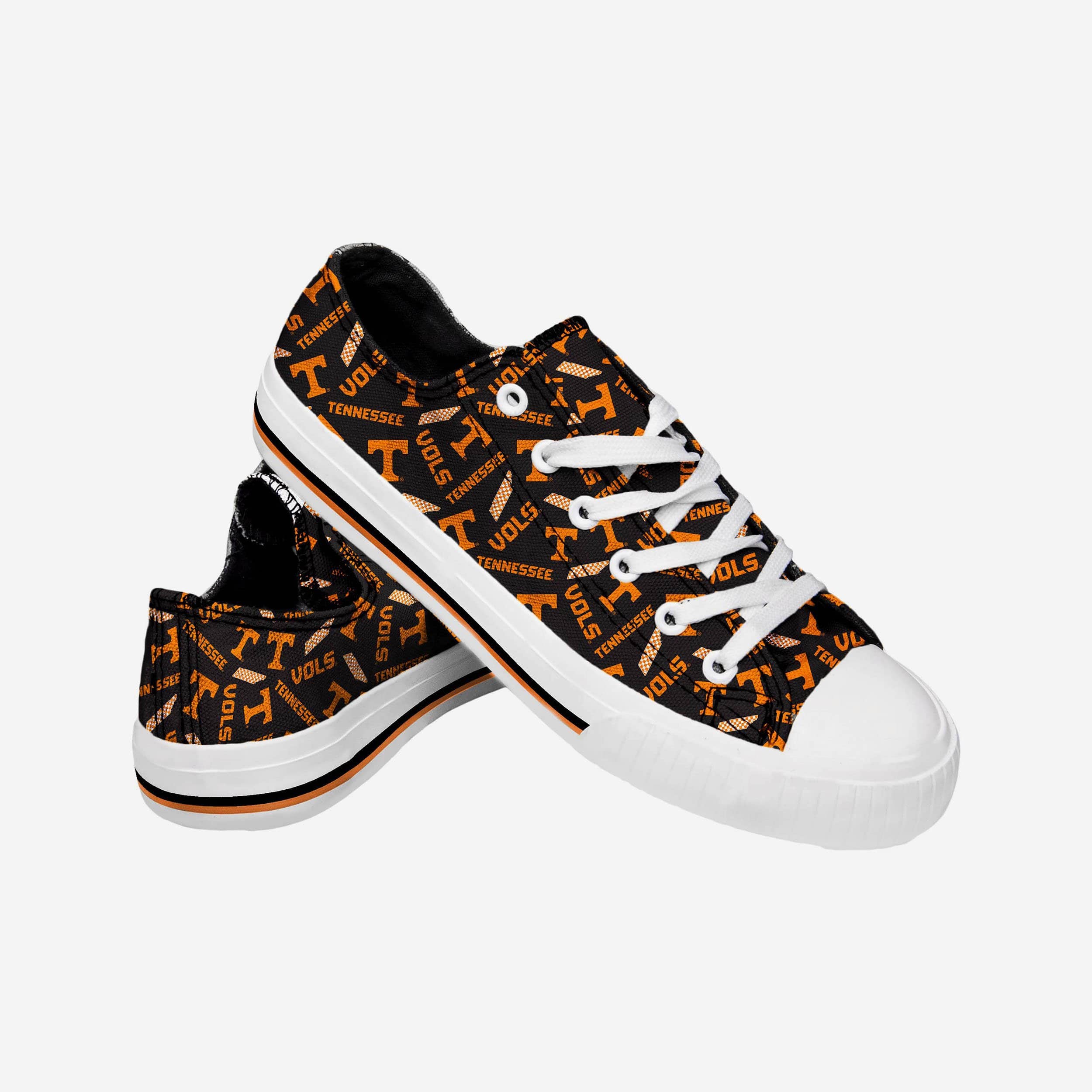 Tennessee Volunteers Women's Stylish Low Top Repeat Print Canvas Shoes