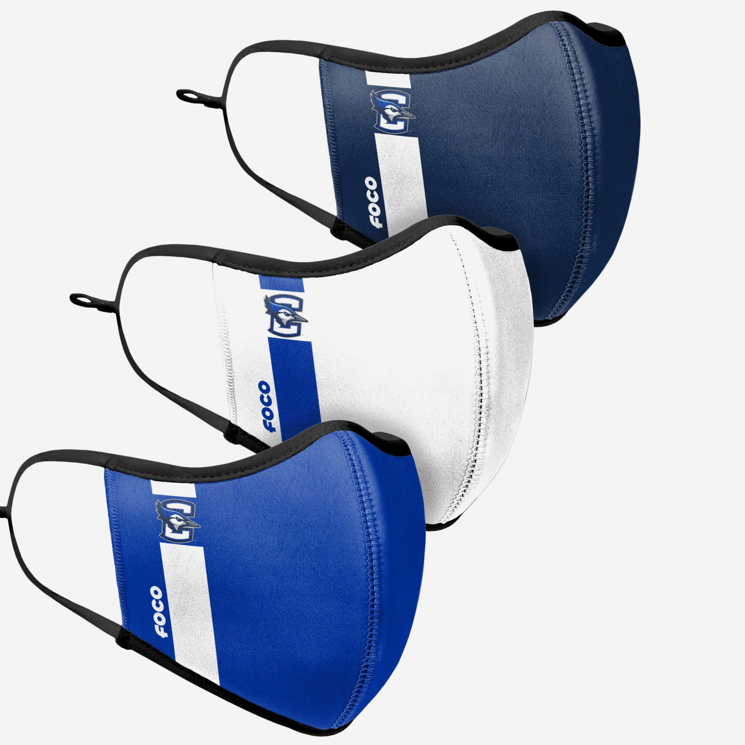 Creighton Bluejays 3-Pack Sports Face Covers - Show Your Team Spirit!