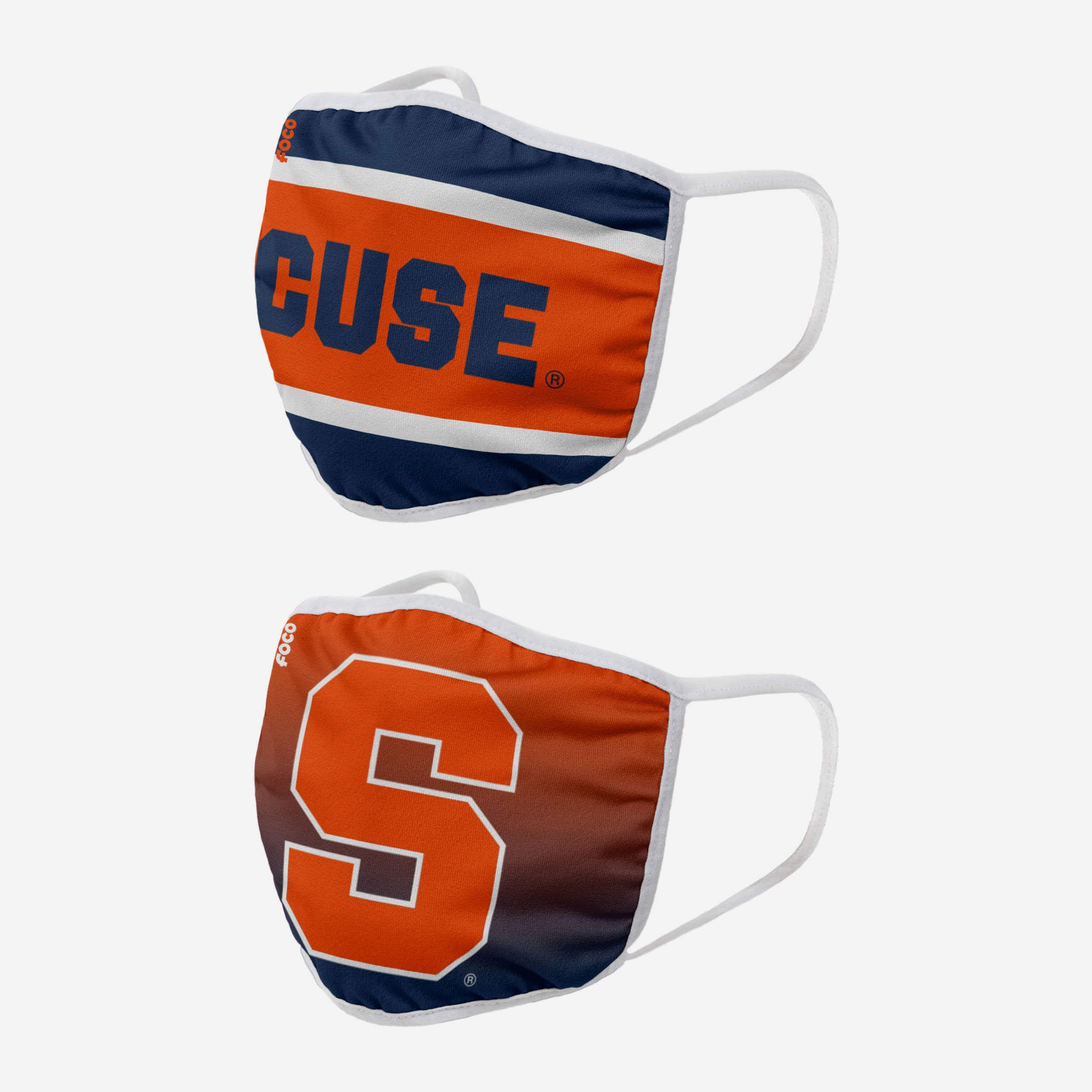 Syracuse Orange Printed 2-Pack Face Cover: Show Your Team Spirit!