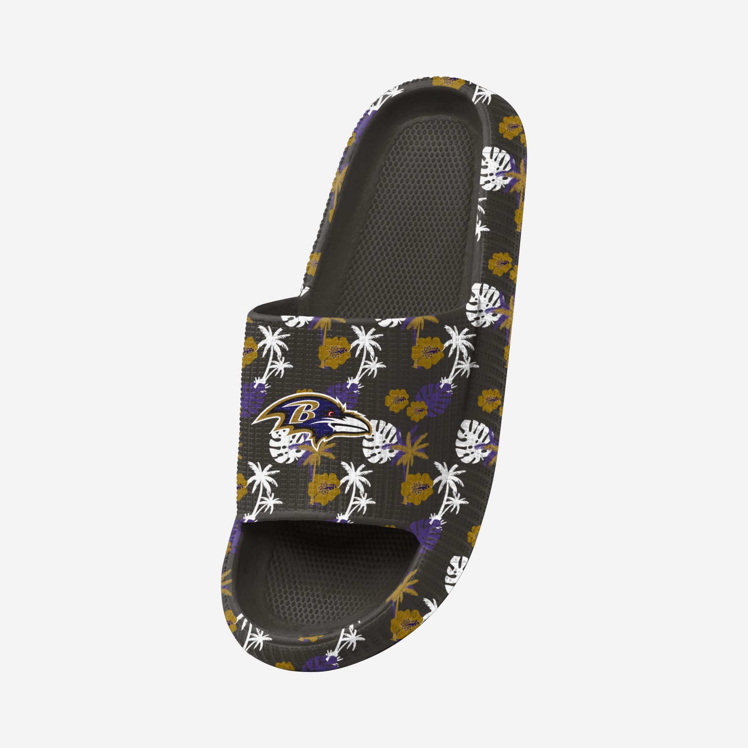 Baltimore Ravens Women's Stylish Floral Pillow Slides
