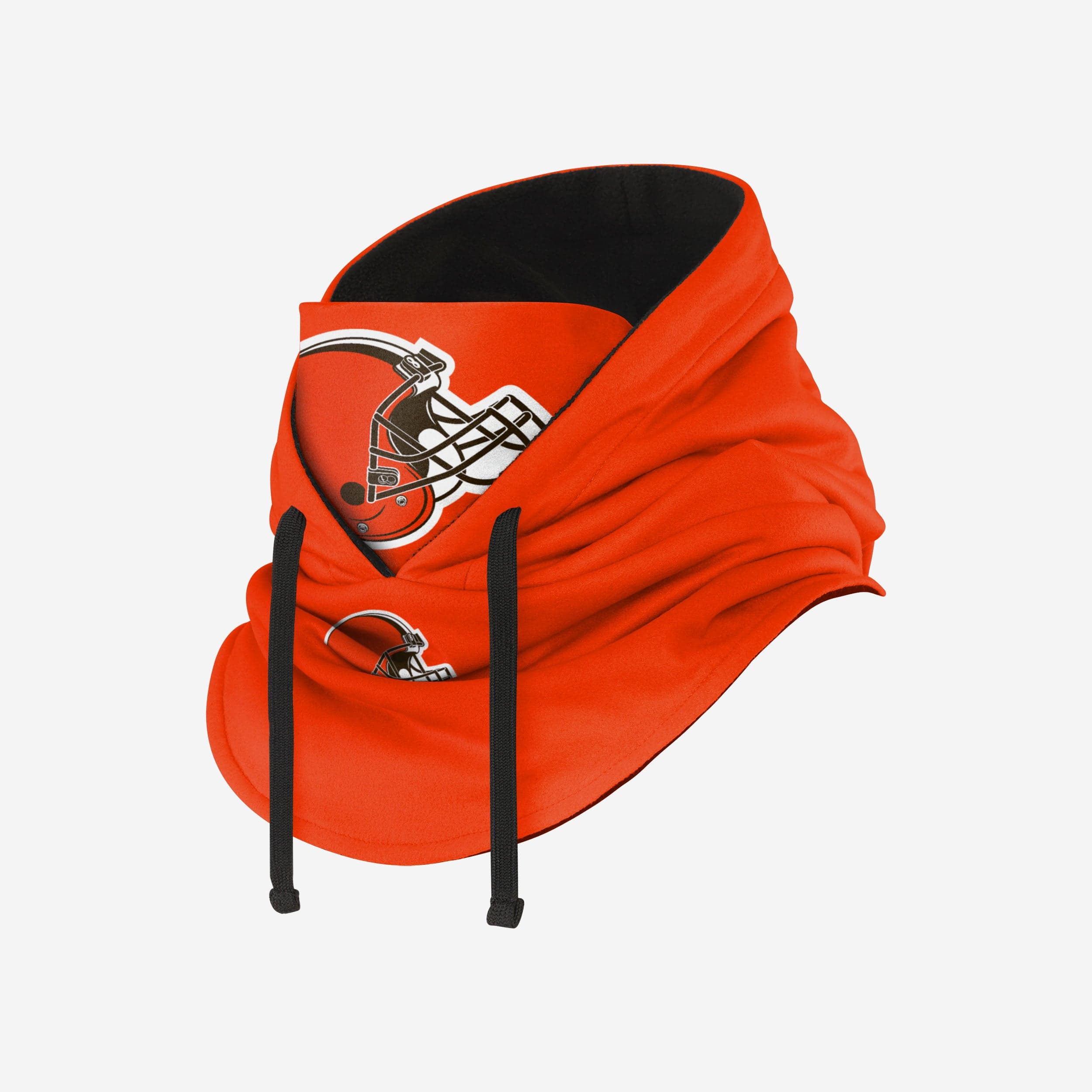 Cleveland Browns Alternate Team Color Drawstring Hooded Gaiter - The Ultimate Team Spirit Gear