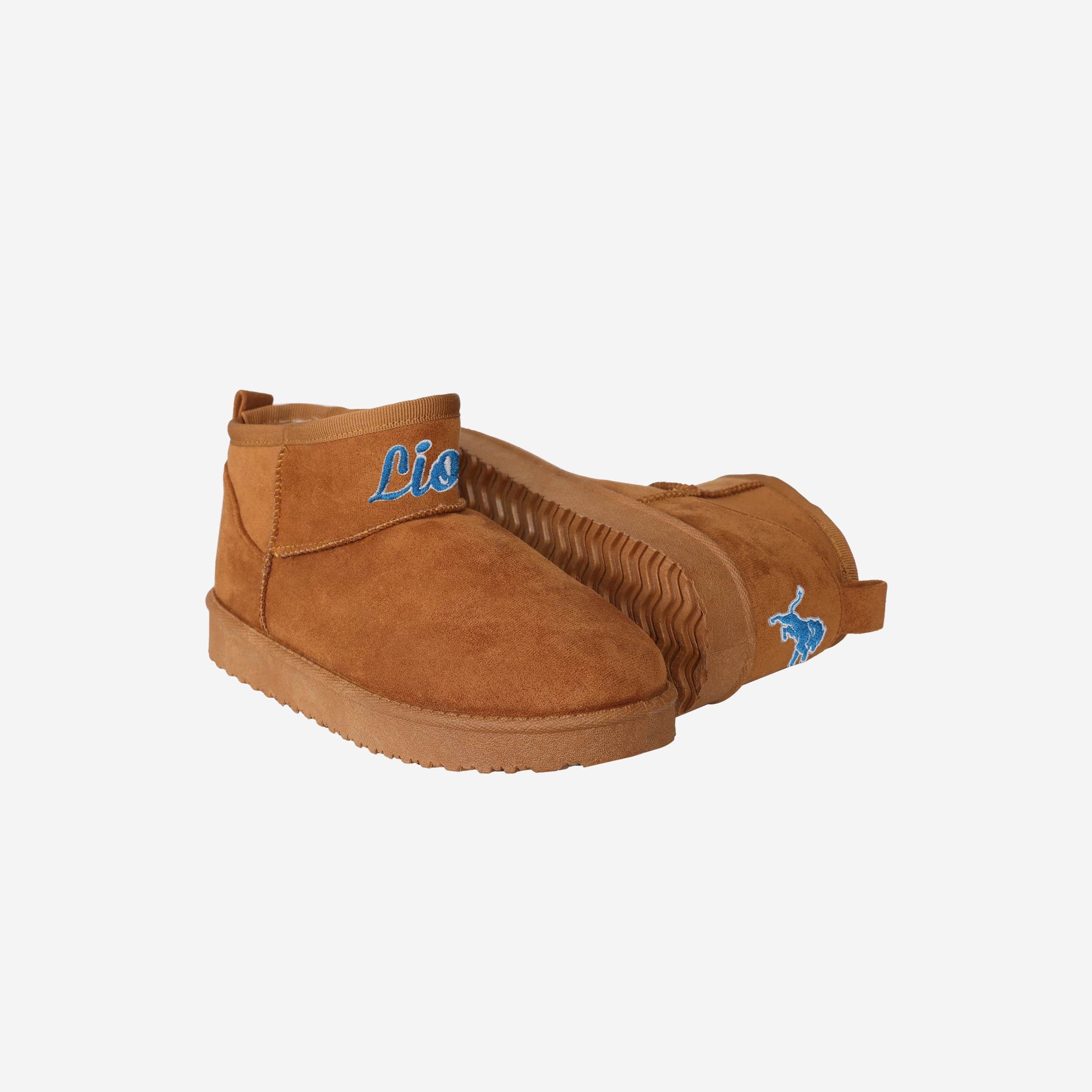 Detroit Lions Women's Fuzzy Team Logo Fan Boots - The Ultimate in Comfort and Team Spirit!