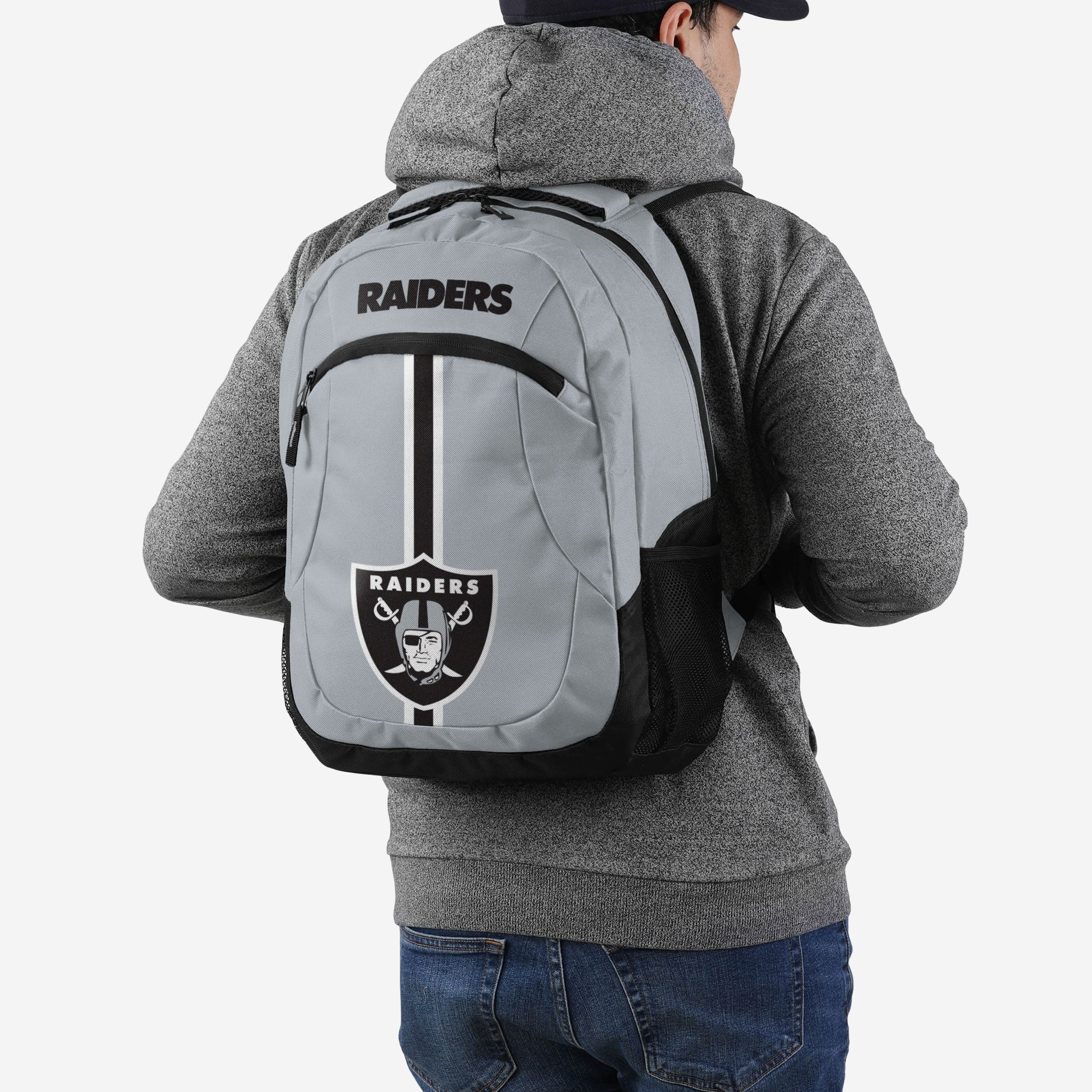 Las Vegas Raiders Gray Alternate Color Action Backpack - The Ultimate Fan Essential