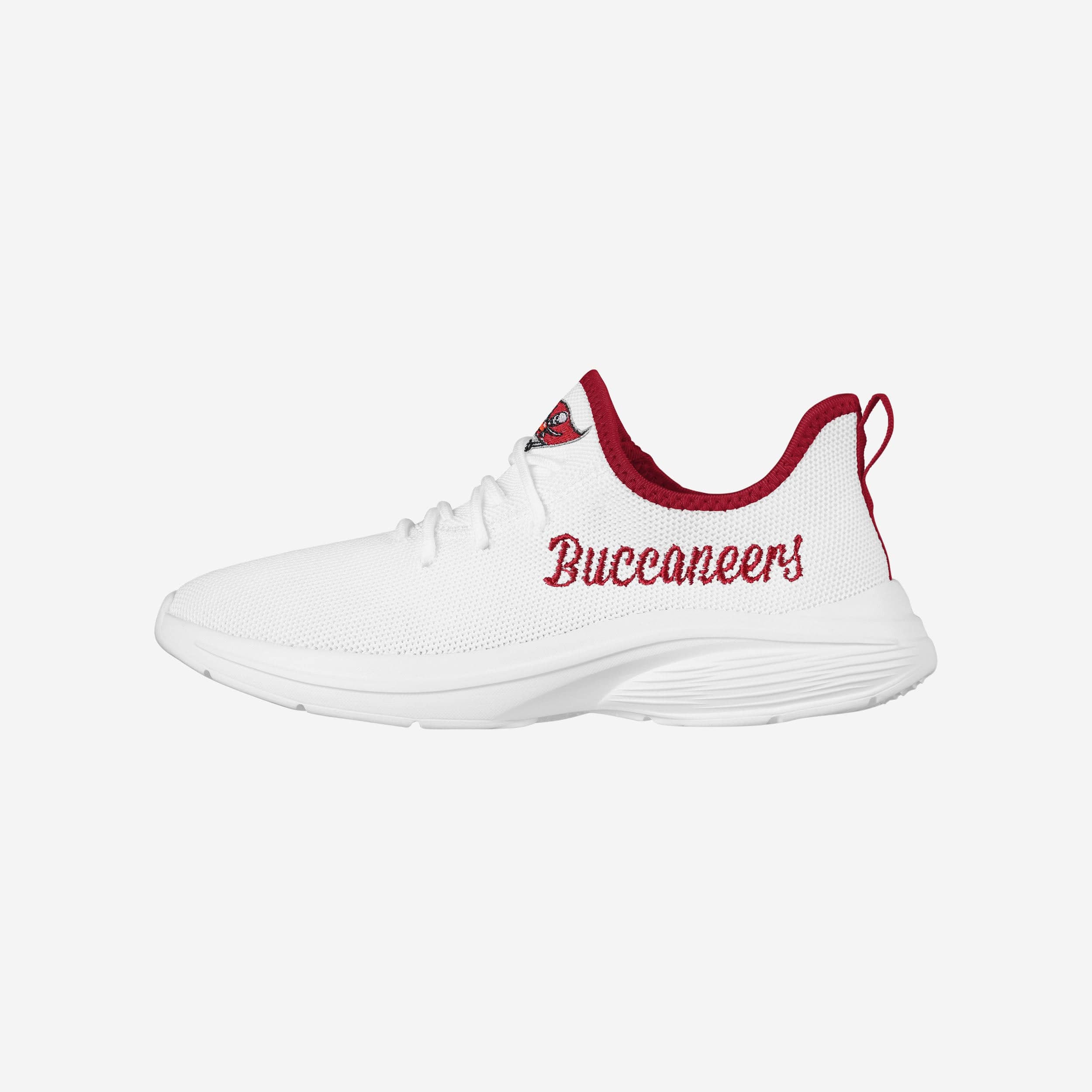 Stylish Tampa Bay Buccaneers Women's White Midsole Sneakers
