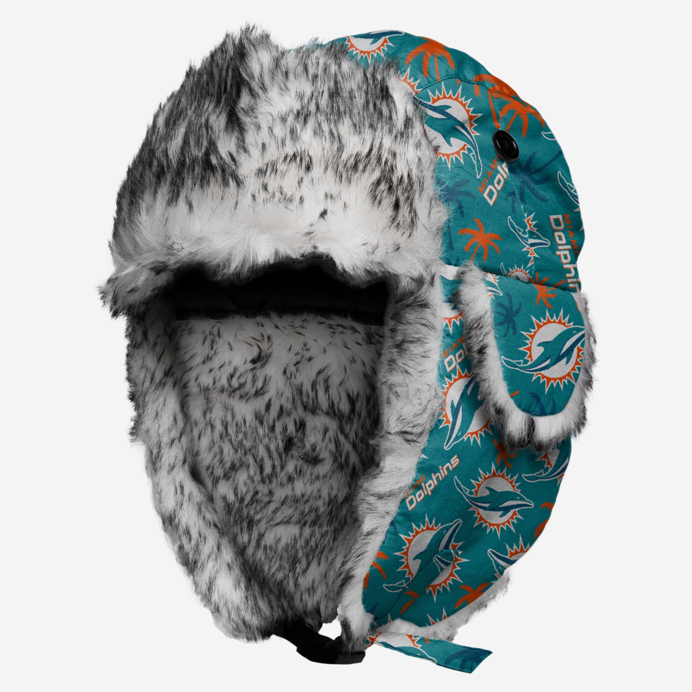 Miami Dolphins NFL Stylish Repeat Print Trapper Hat
