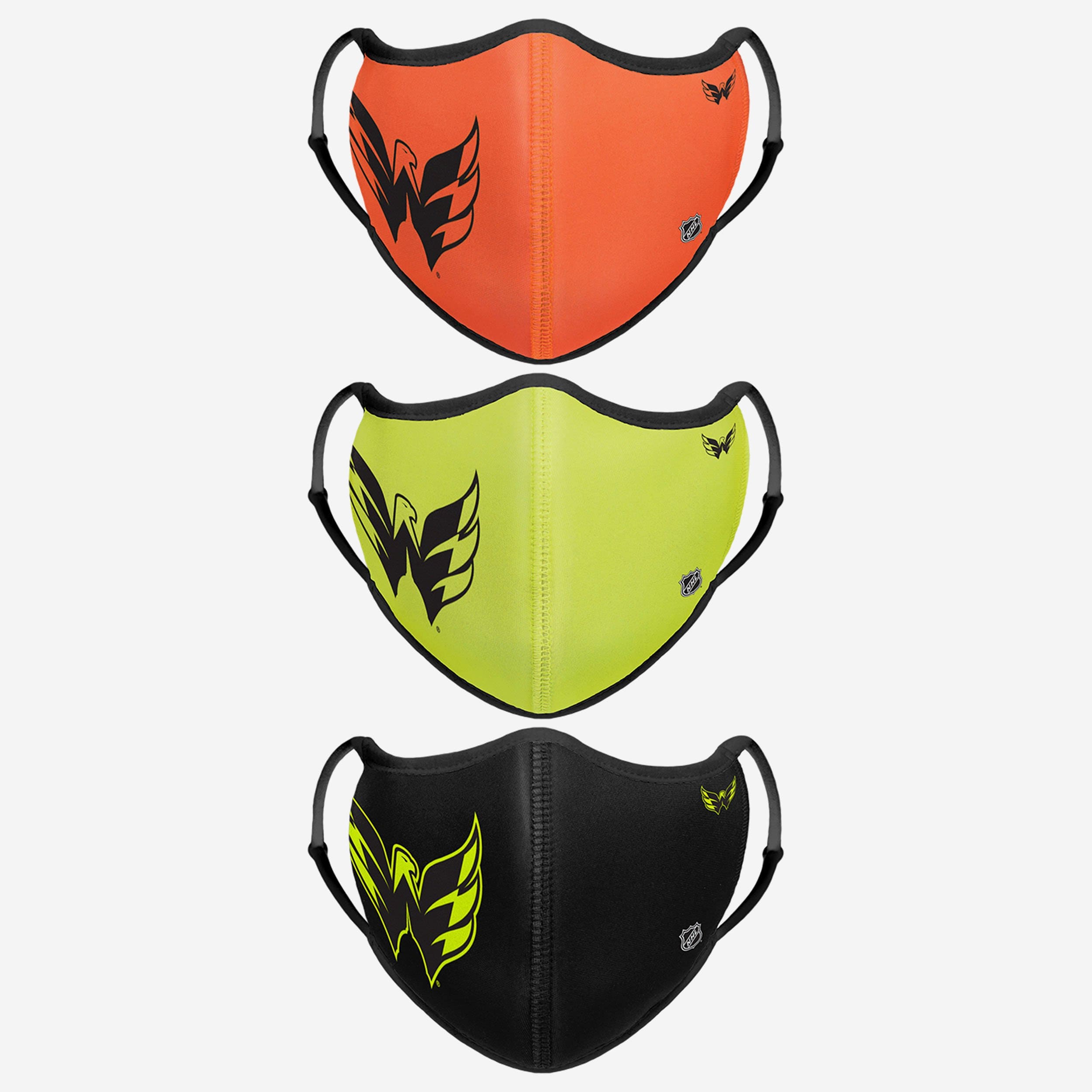 Washington Capitals Highlighted 3-Pack Sporty Face Covers