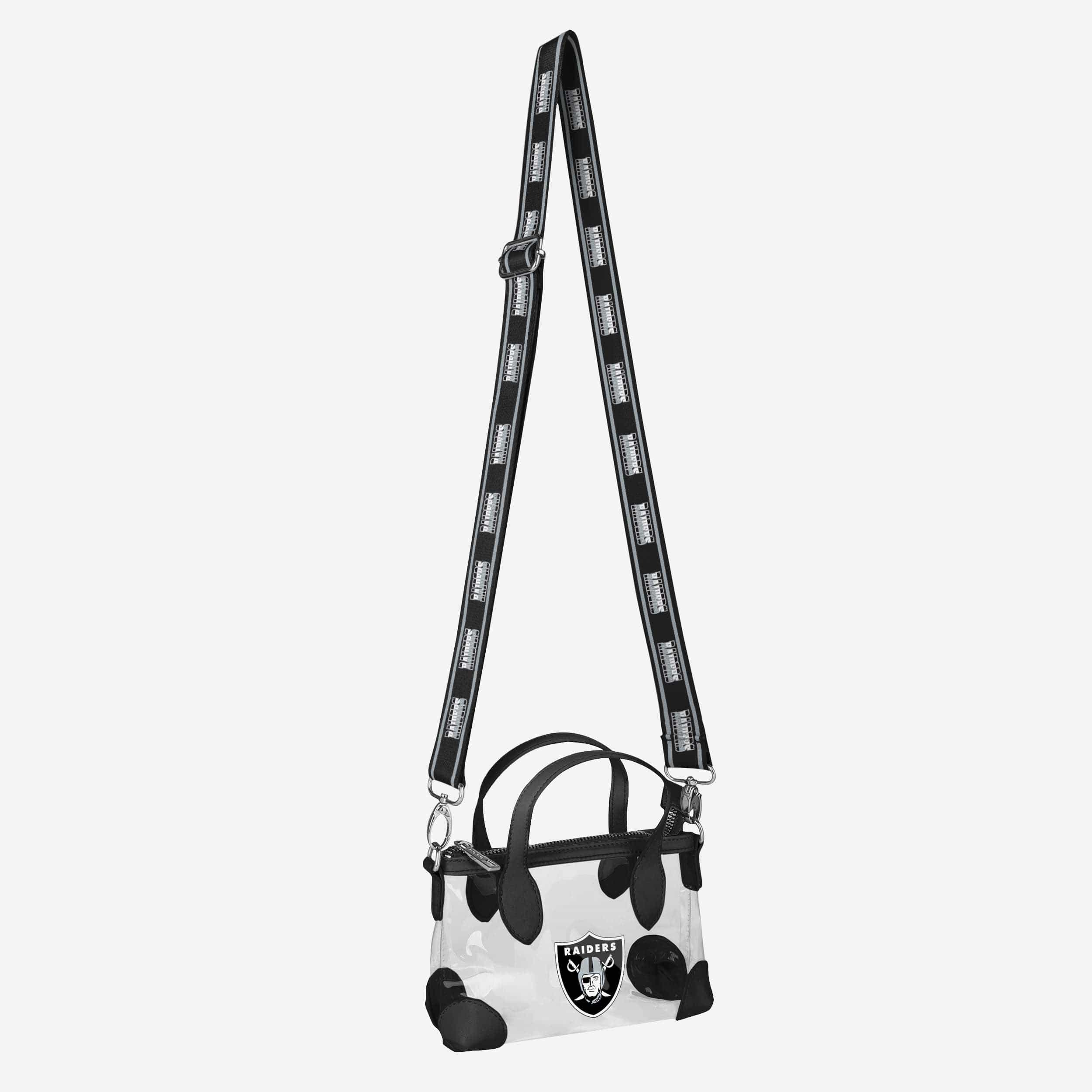 Exciting Las Vegas Raiders Big Logo Clear Crossbody Mini Purse