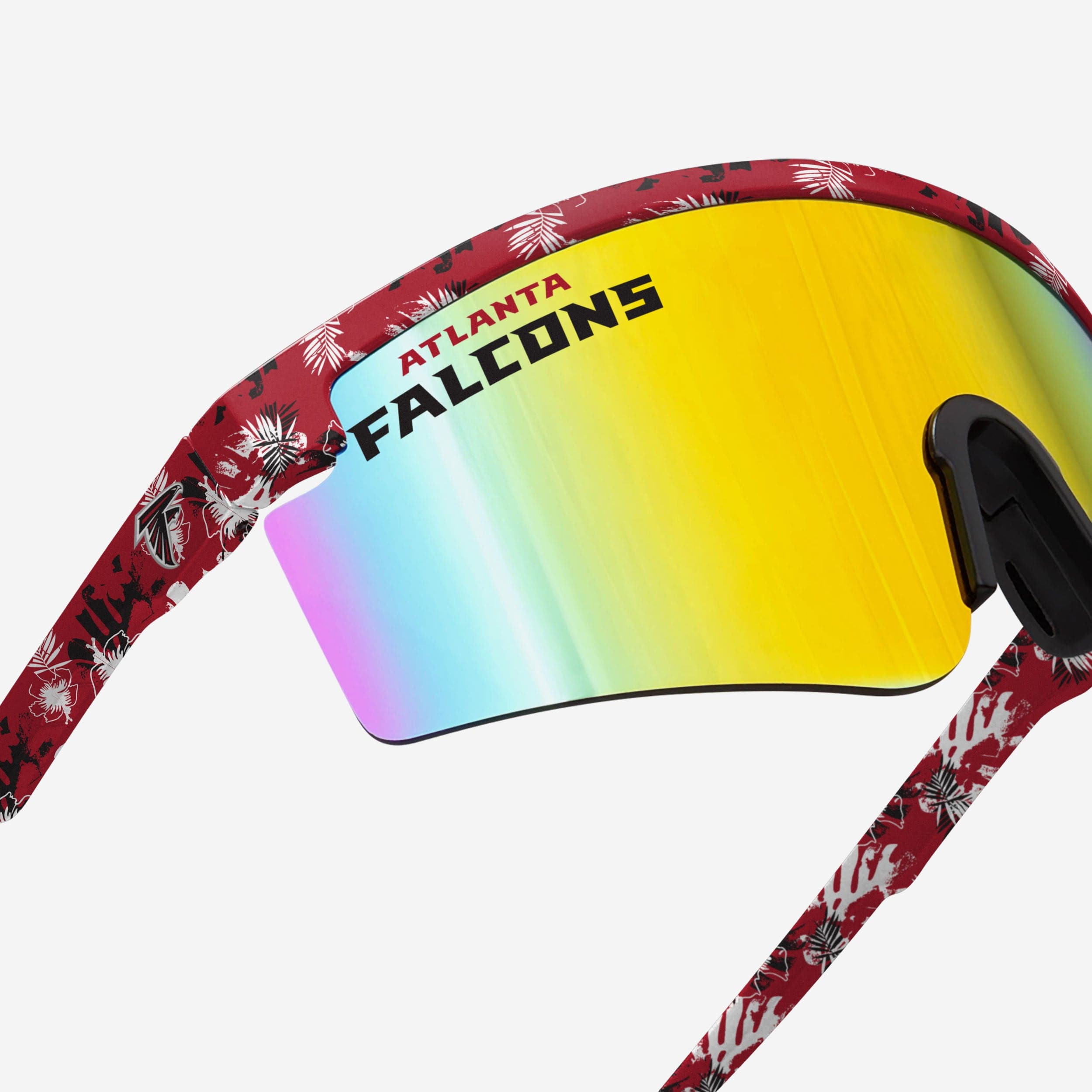 Stylish Atlanta Falcons Floral Large Frame Sunglasses