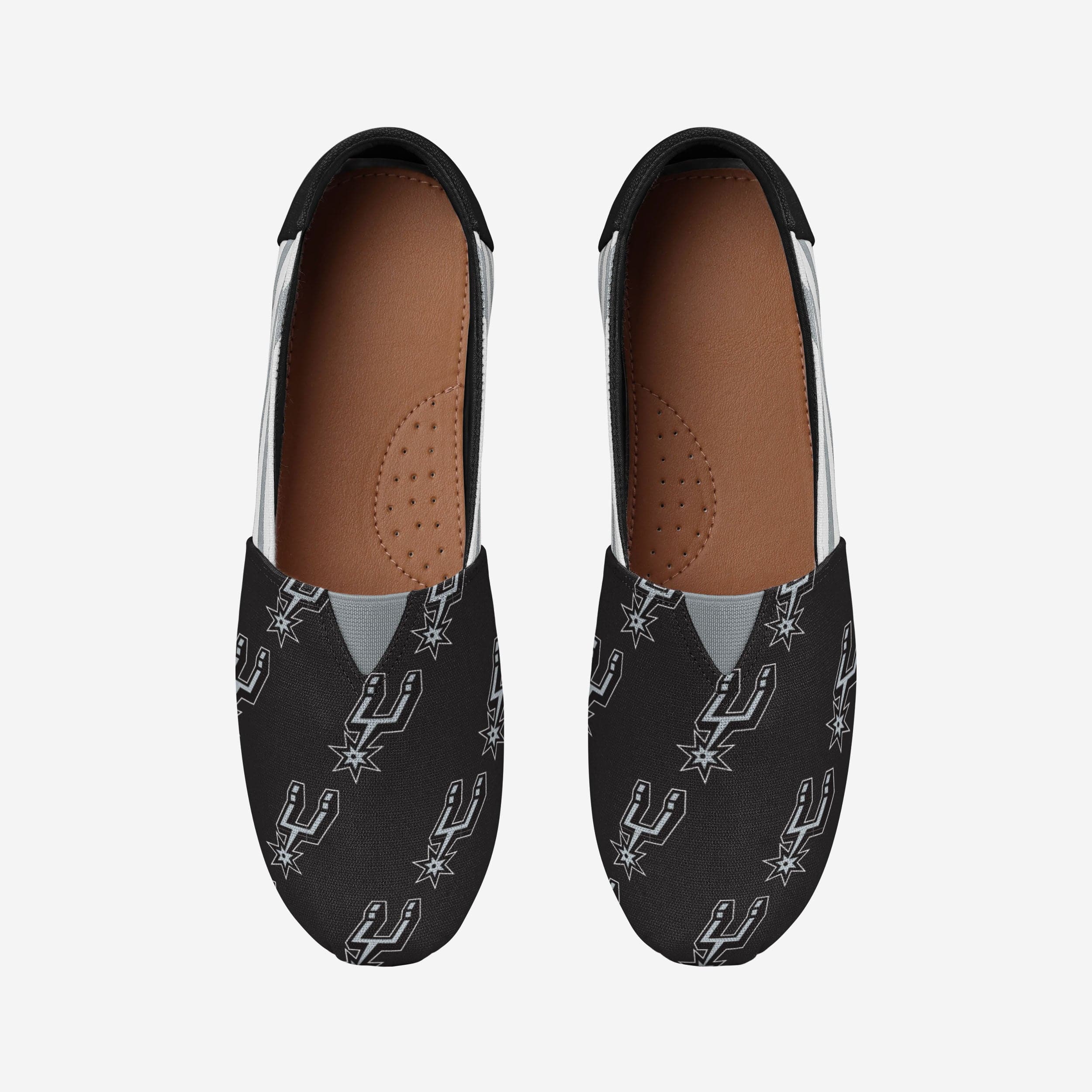 San Antonio Spurs Stylish Women's Stripe Canvas Shoes - Rock Your Team Spirit!