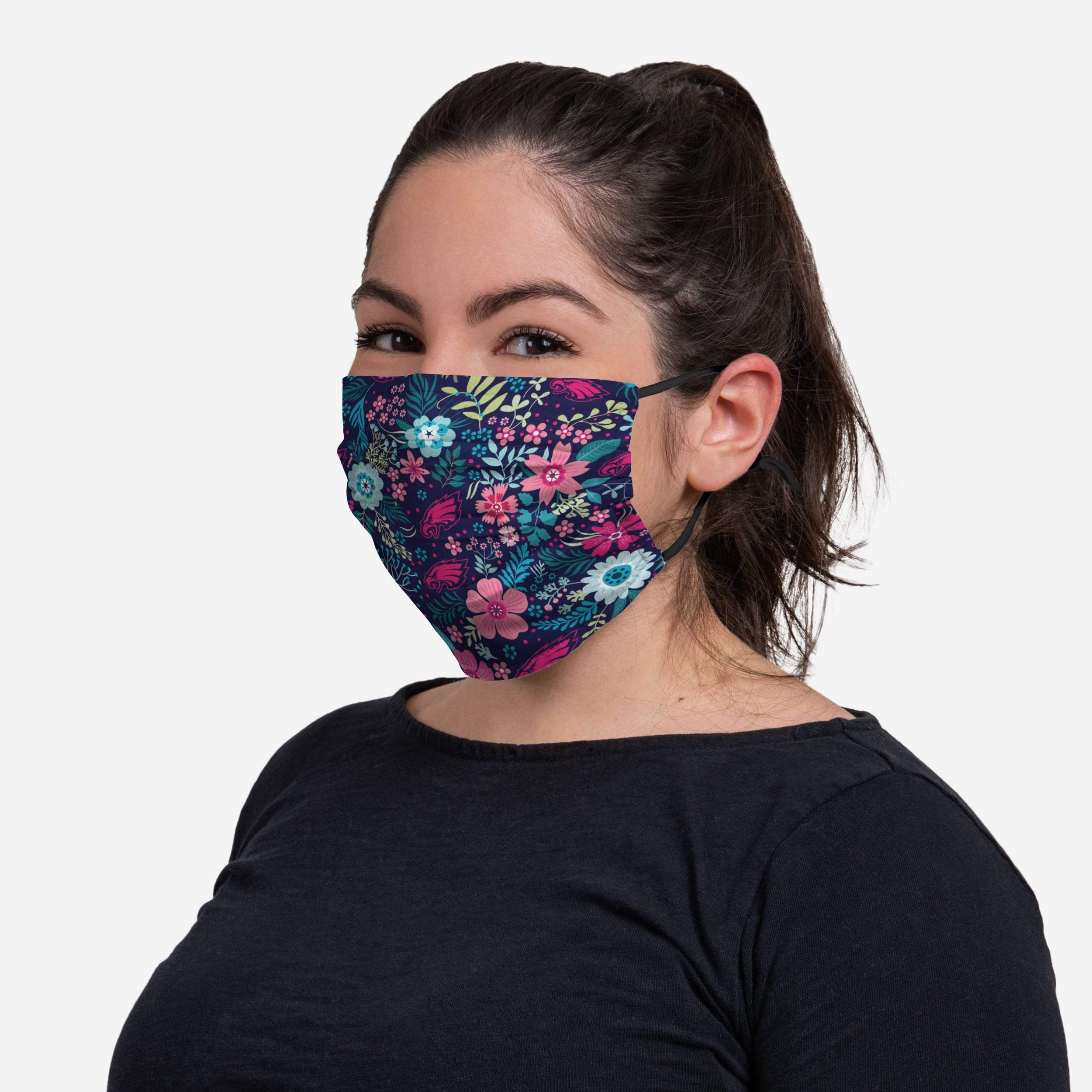 Philadelphia Eagles Spring Flowers 3-Pack Face Cover - Show Your Team Spirit!