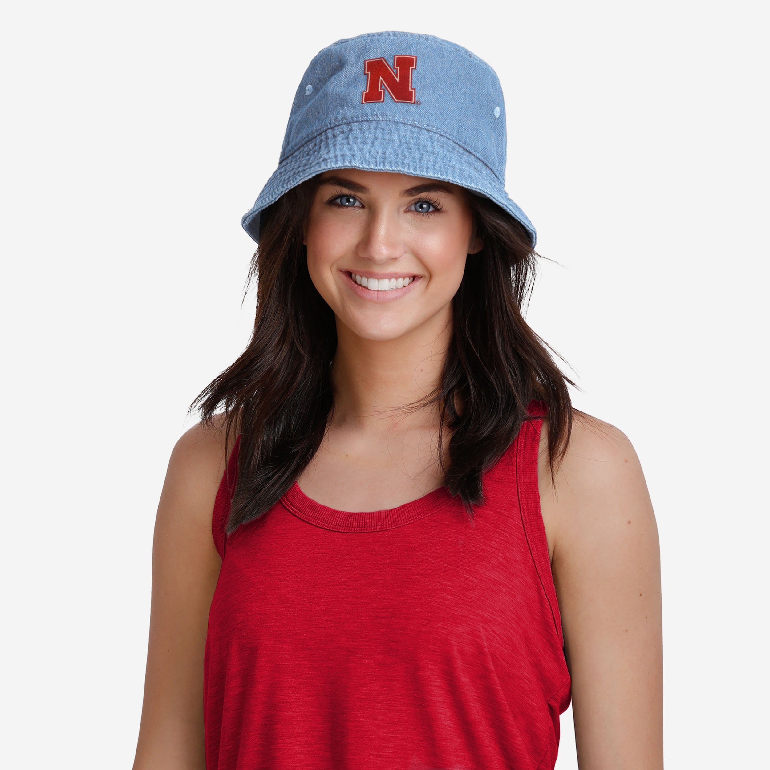 Nebraska Cornhuskers Stylish Denim Bucket Hat