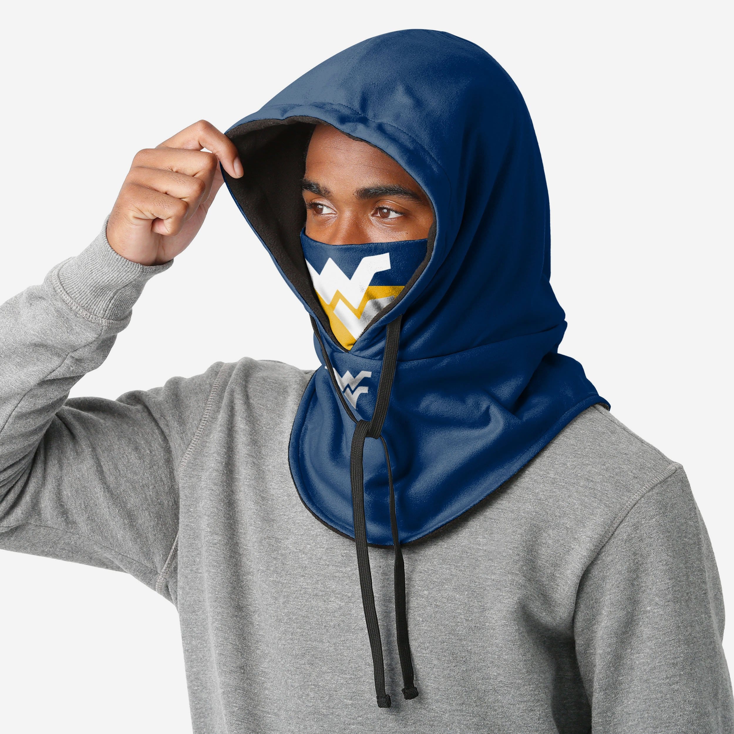 West Virginia Mountaineers Drawstring Hooded Gaiter - Your Ultimate Cold-Weather Essential