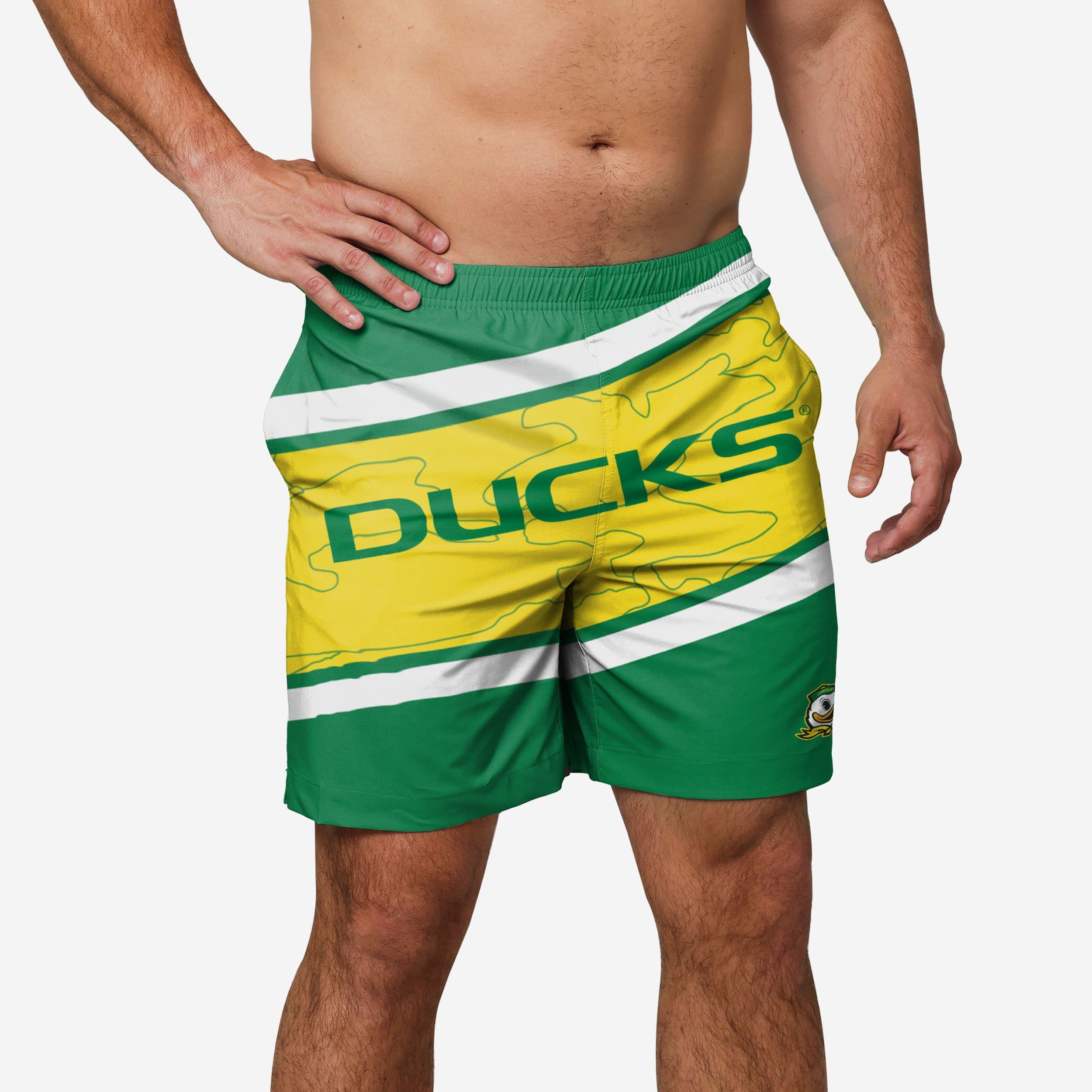 Oregon Ducks Bold Wordmark Swimming Trunks - Show Your Fandom!