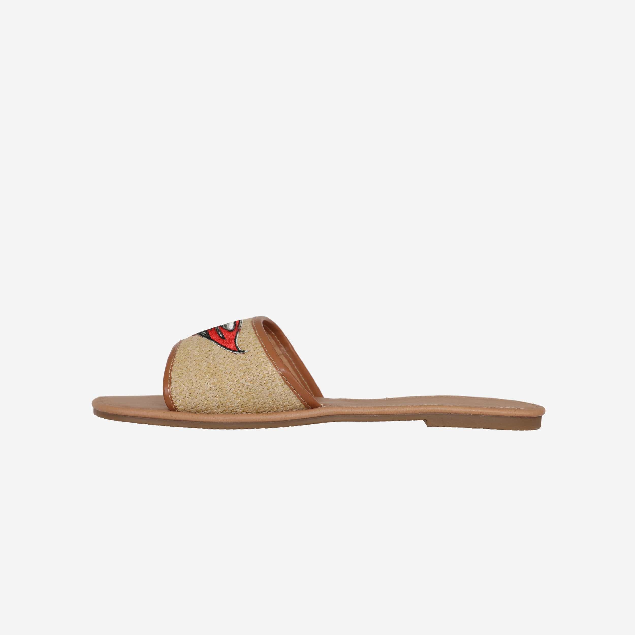 Tampa Bay Buccaneers Women's Stylish Straw Slides