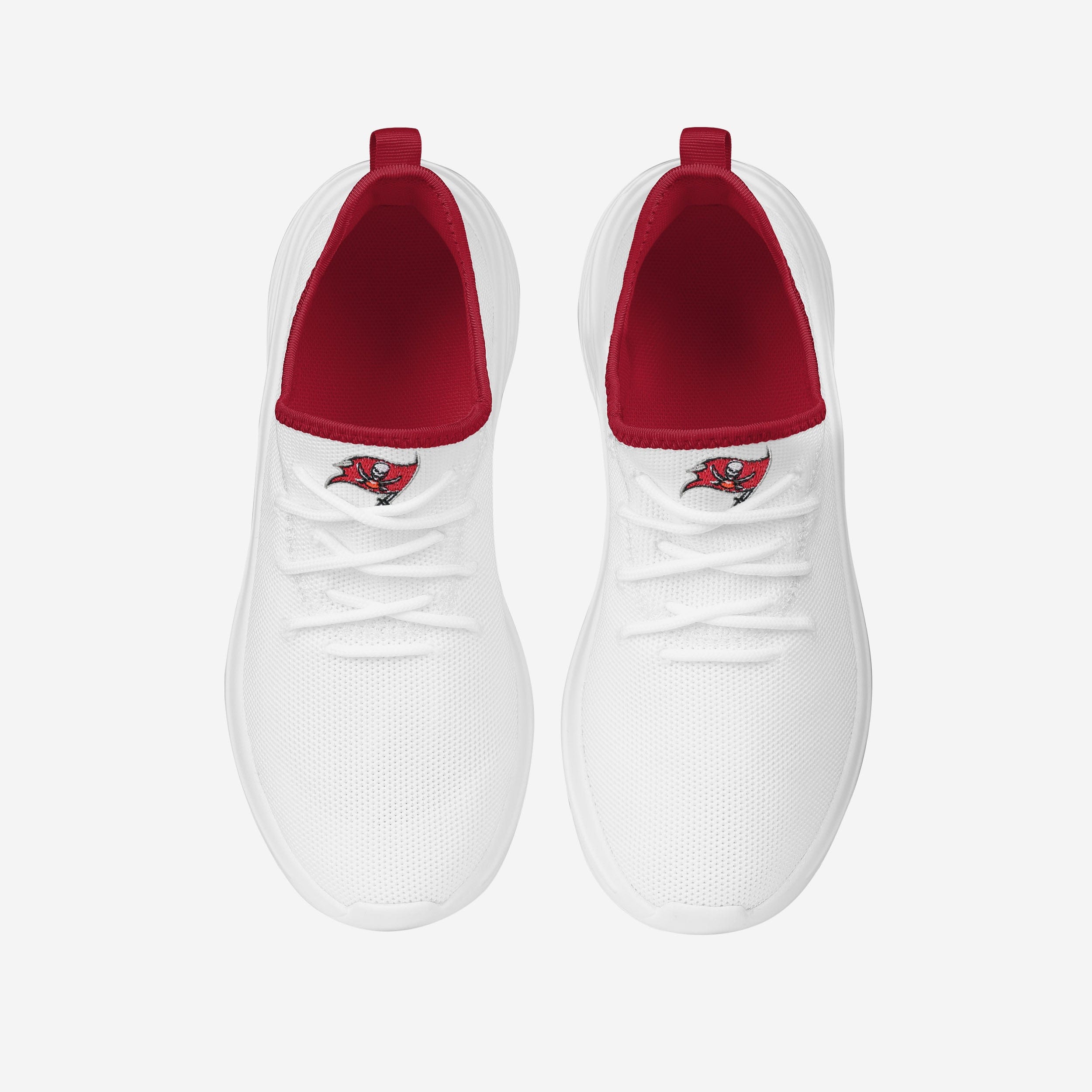 Stylish Tampa Bay Buccaneers Women's White Midsole Sneakers