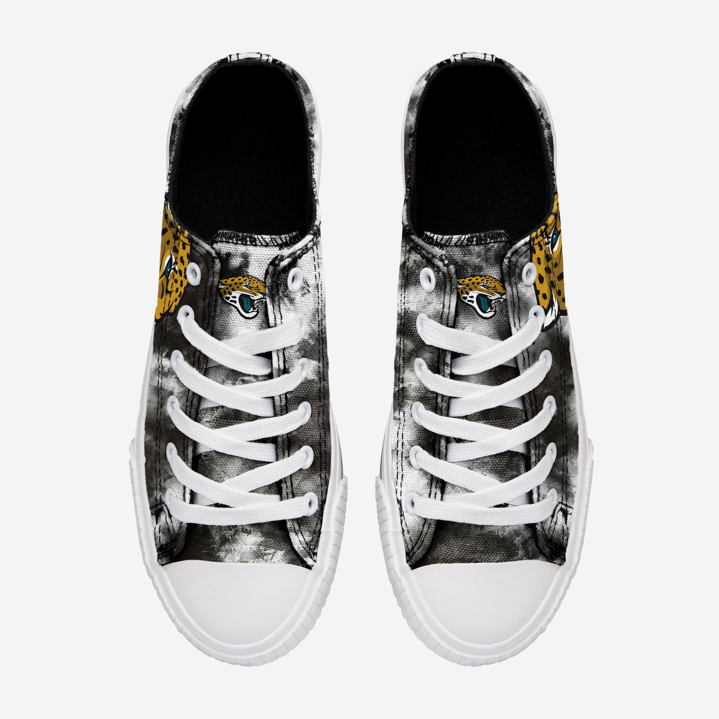 Jacksonville Jaguars Women's Stylish Low-Top Tie-Dye Canvas Shoes