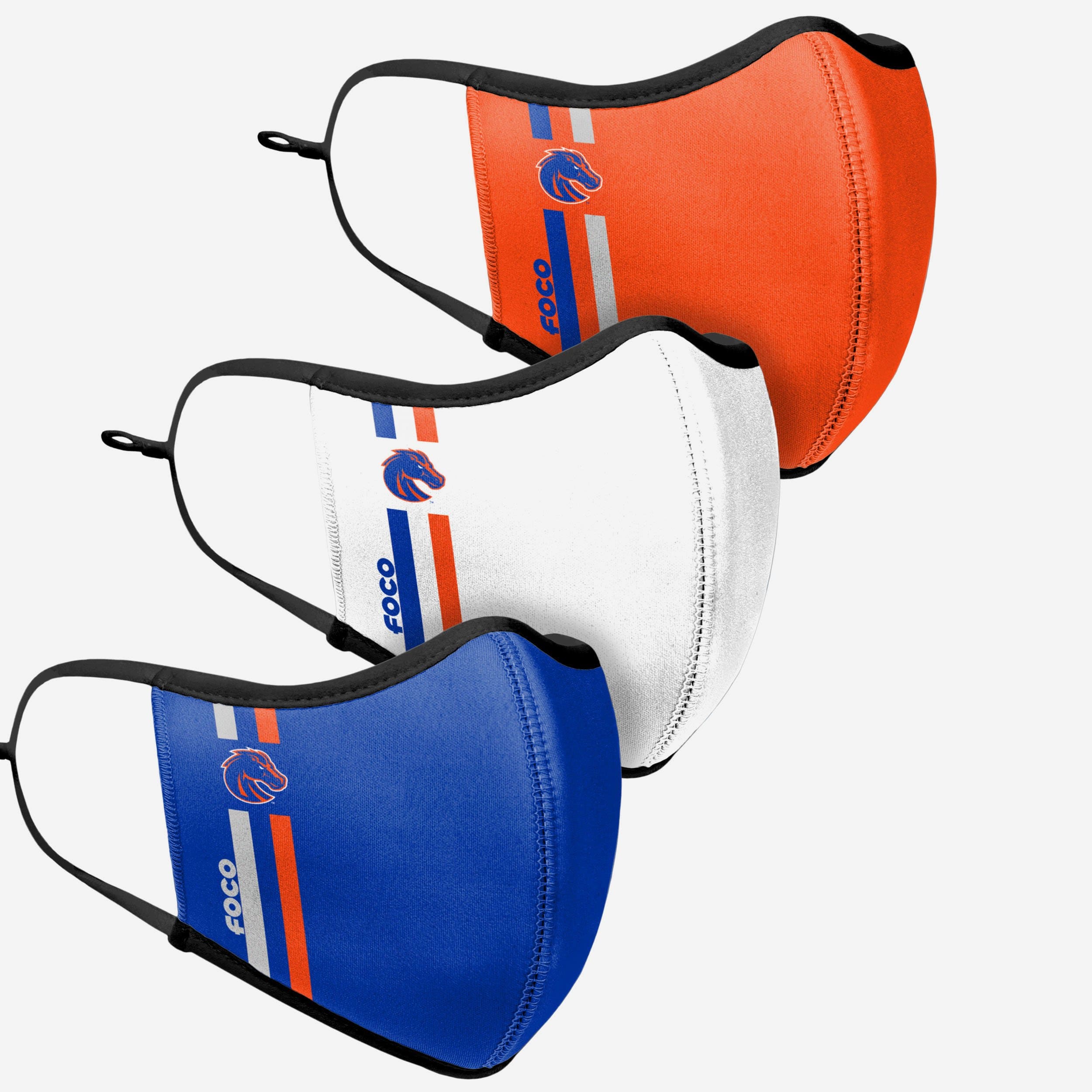 Boise State Broncos 3-Pack Stylish Sports Face Covers