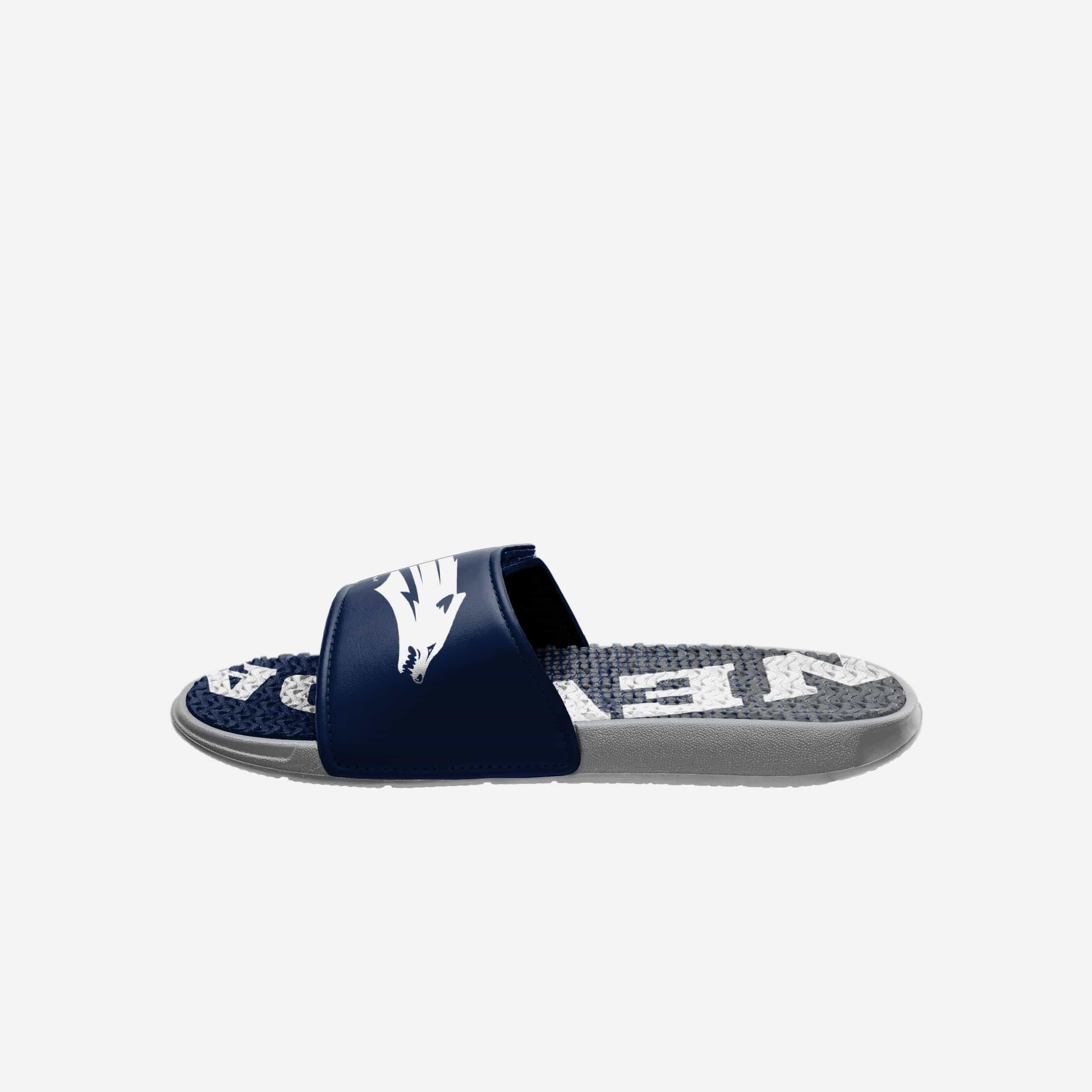 Nevada Wolf Pack Gradient Wordmark Gel Slides - The Ultimate Comfort Gear