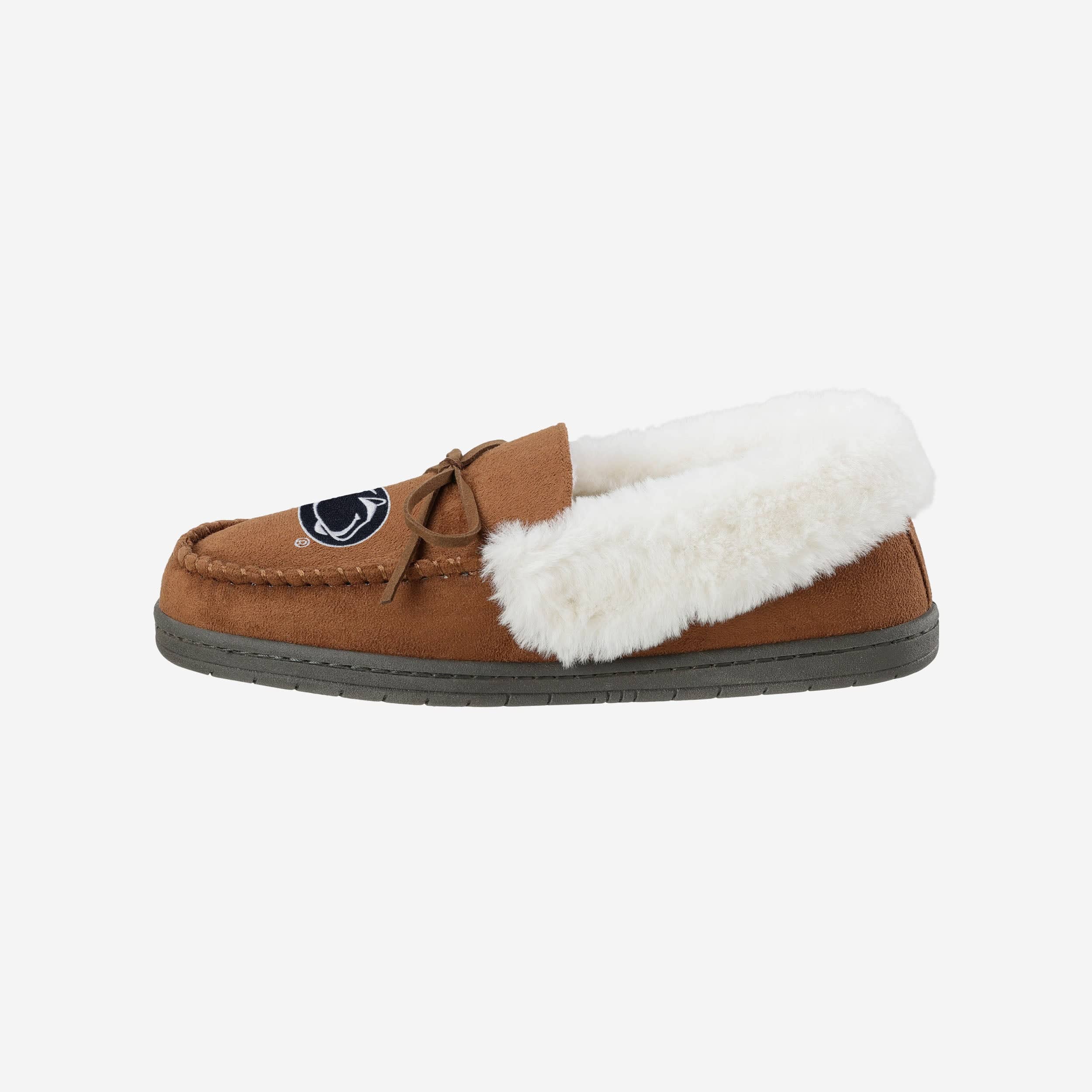 Penn State Nittany Lions Women's Stylish Tan Moccasin Slippers