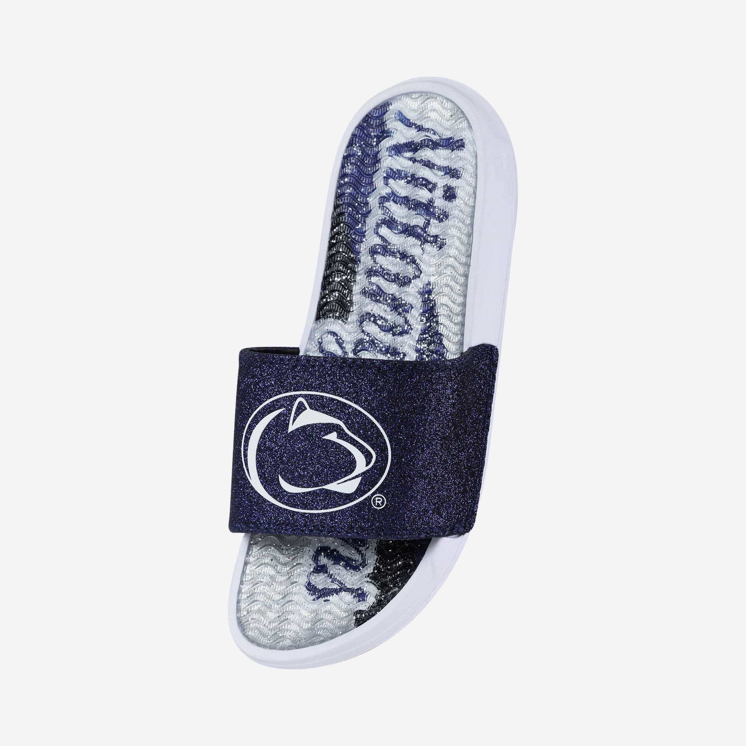 Penn State Nittany Lions Women's Shimmering Gel Slides - Sparkle with Team Spirit!