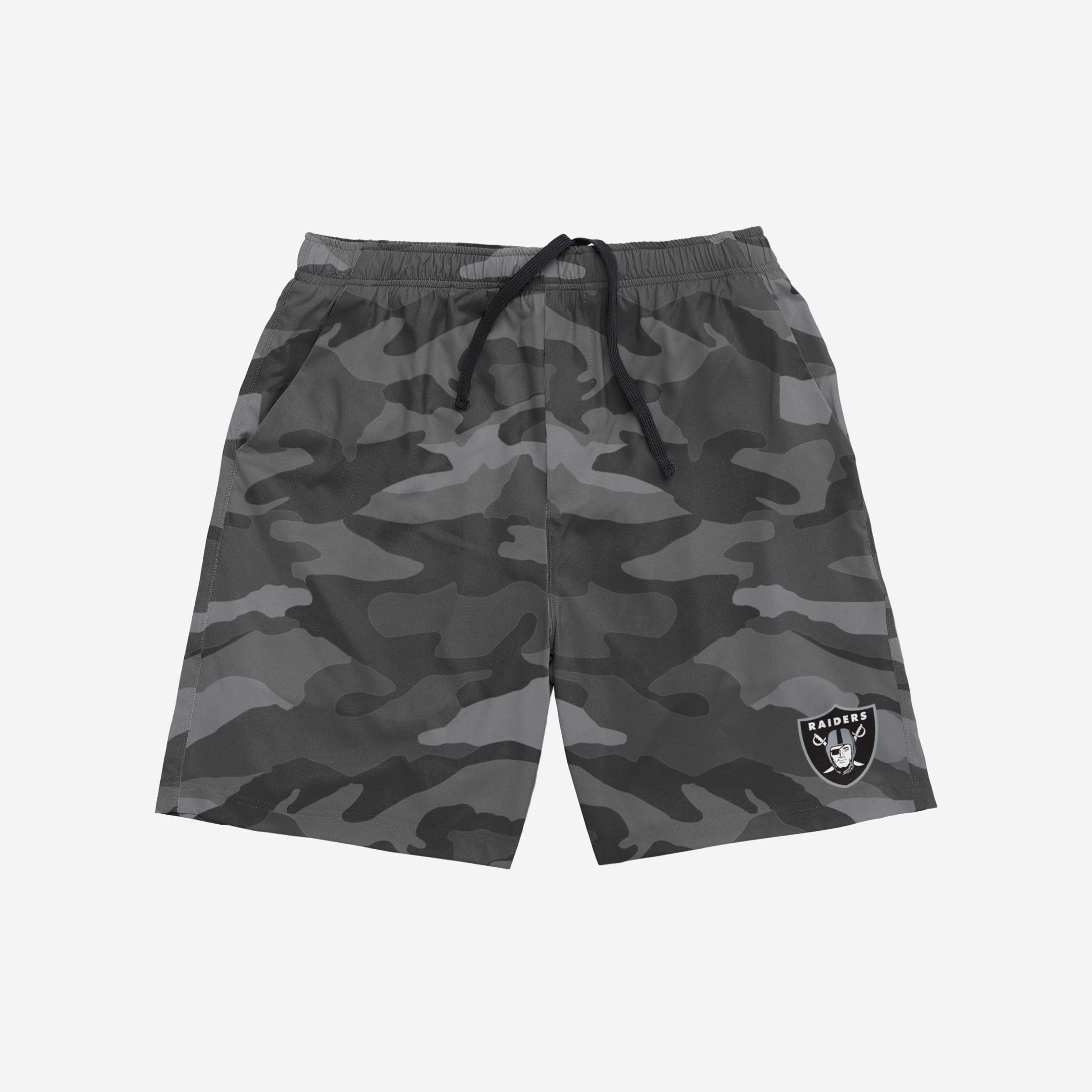 Eye-Catching Las Vegas Raiders Tonal Camo Woven Shorts