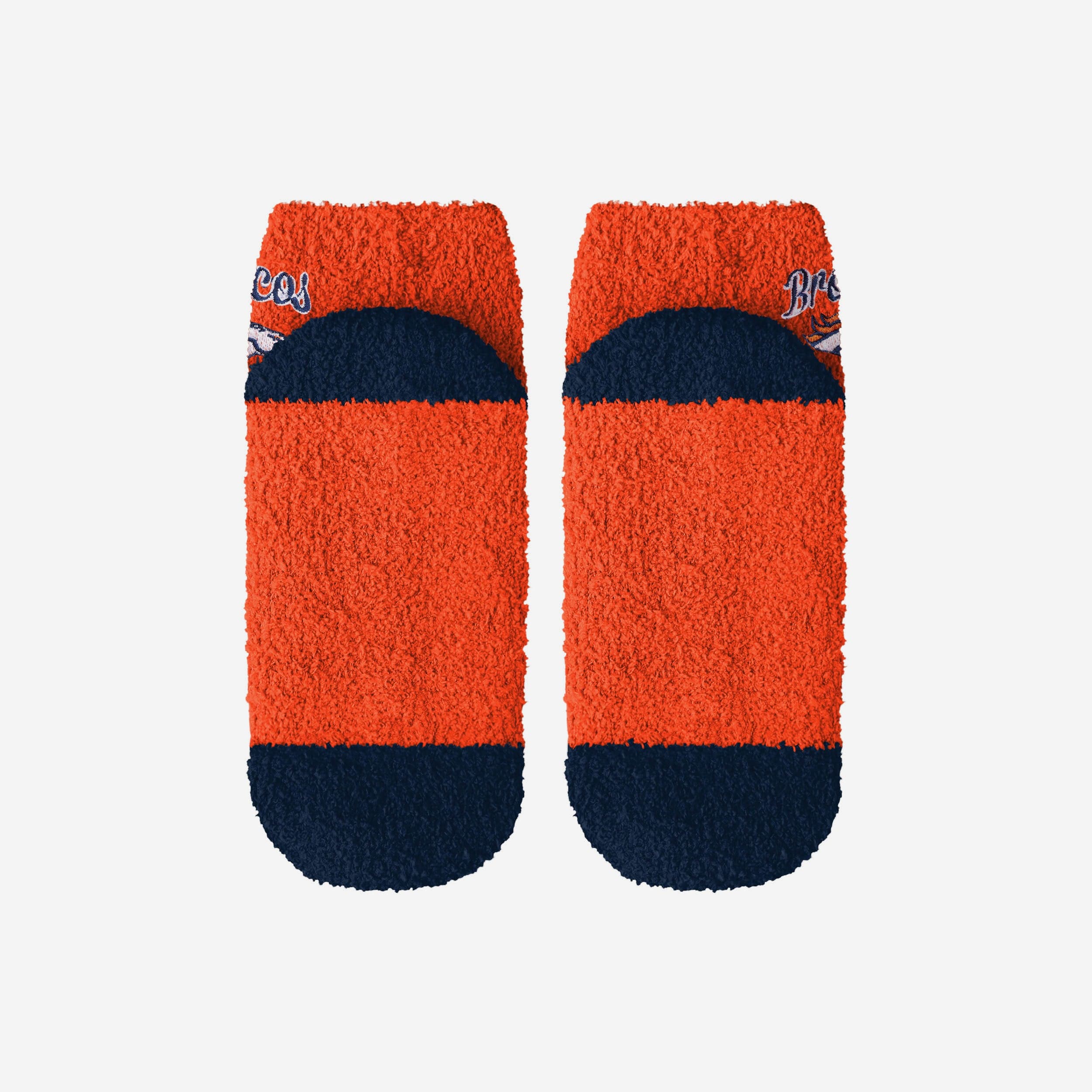 Denver Broncos Women's 2-Pack Fuzzy Script Logo Ankle Socks - Double the Team Spirit!