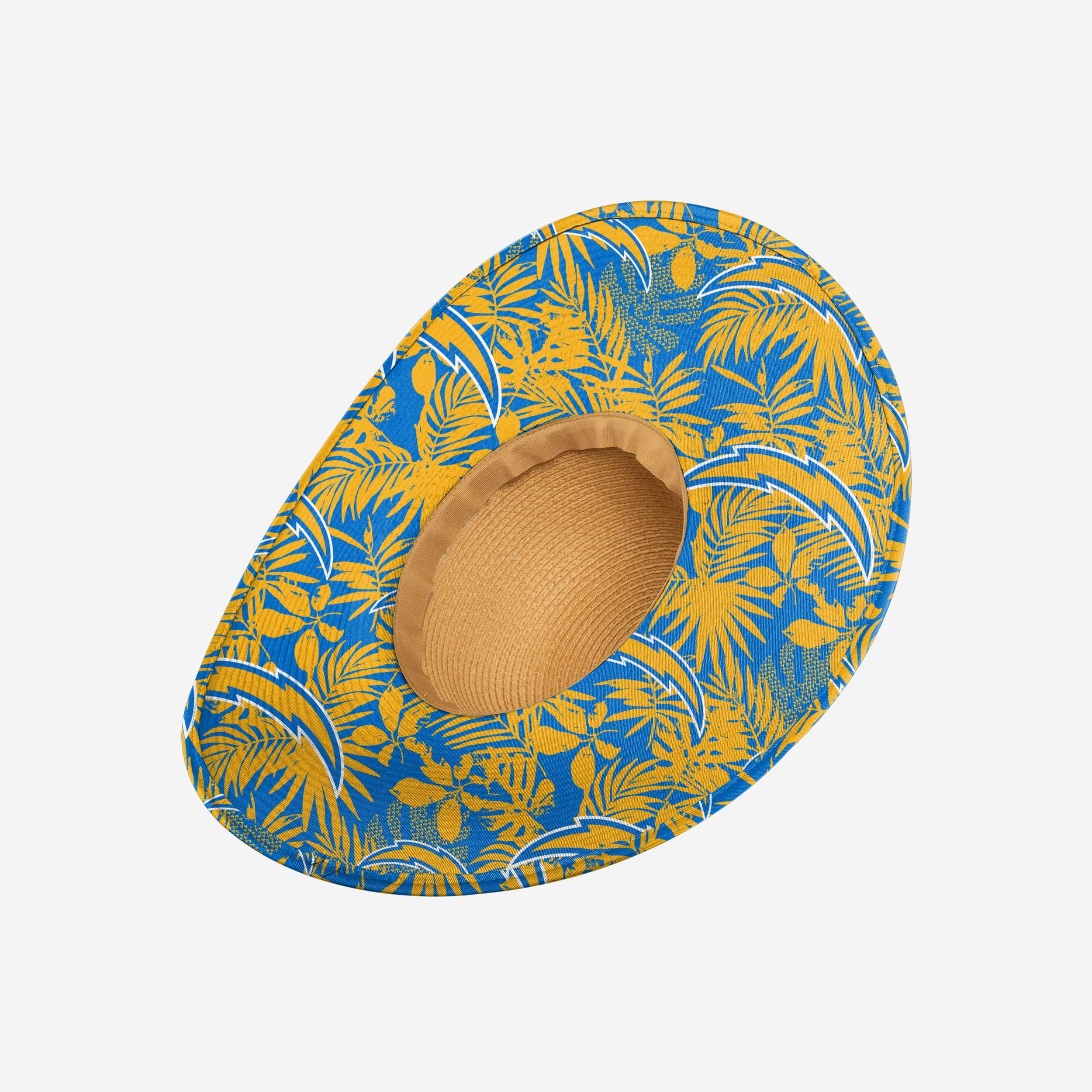 Gorgeous Los Angeles Chargers Women's Floral Straw Hat for Summer