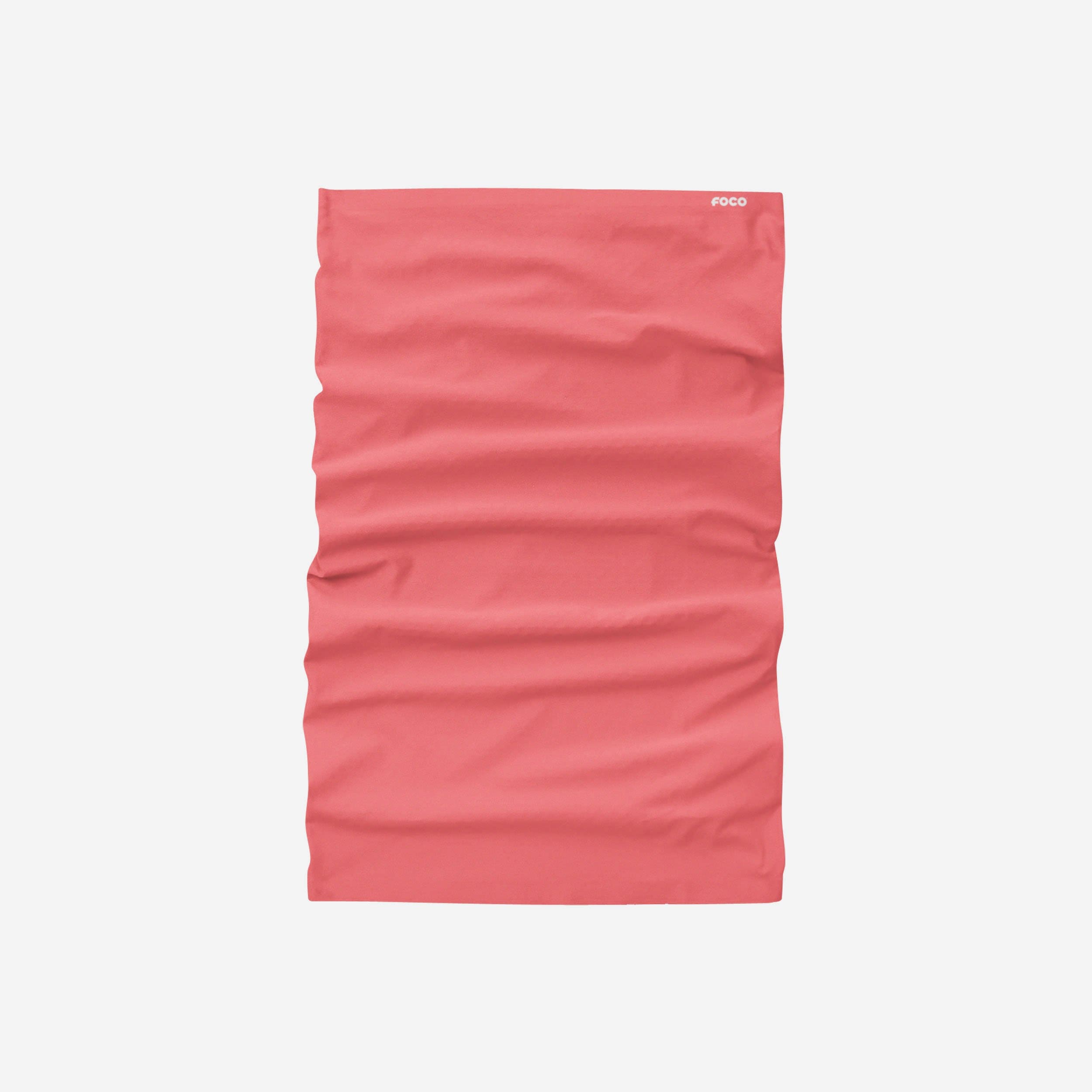 Stylish Solid Pink Gaiter Scarf - A Must-Have Fashion Accessory