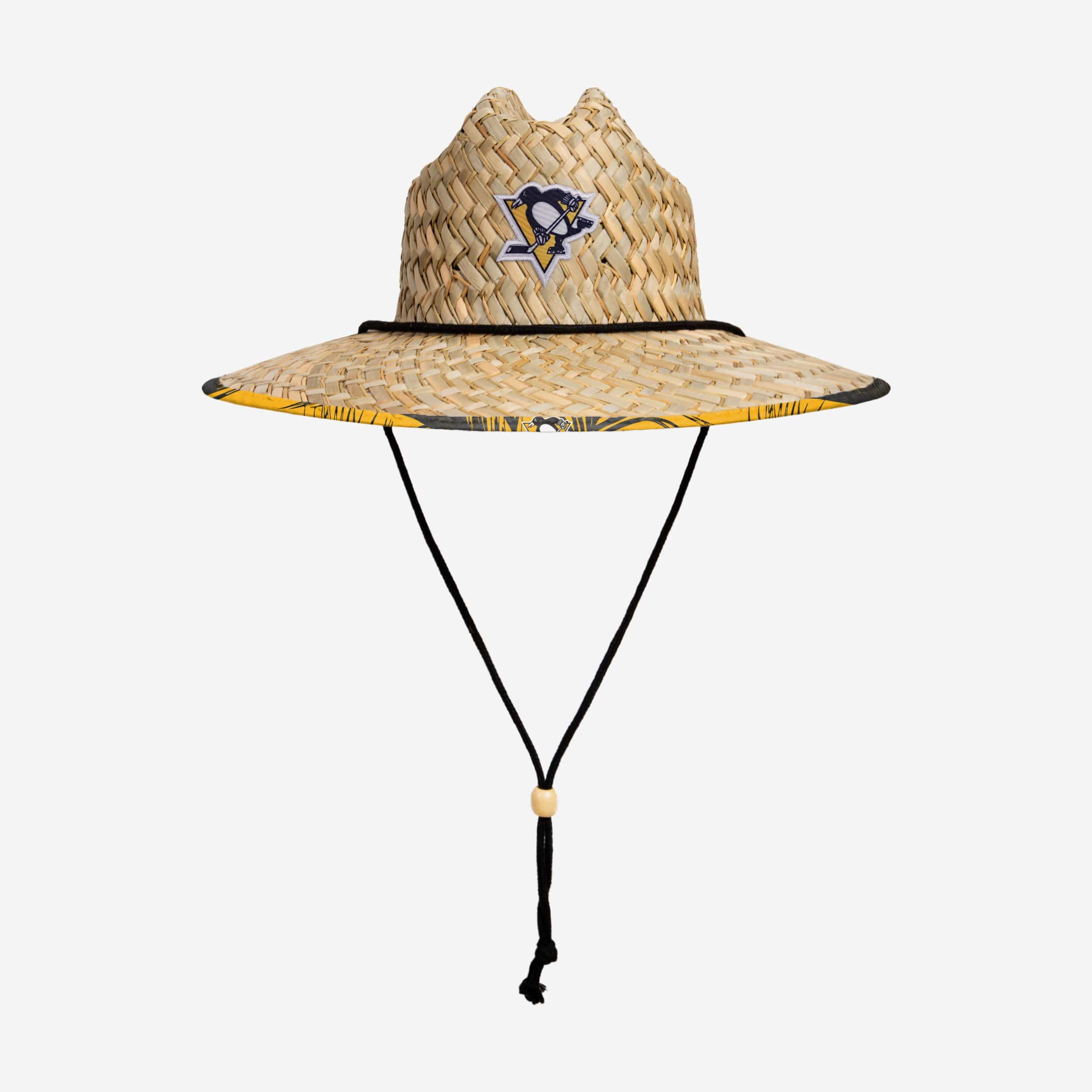 Pittsburgh Penguins Stunning Floral Straw Hat
