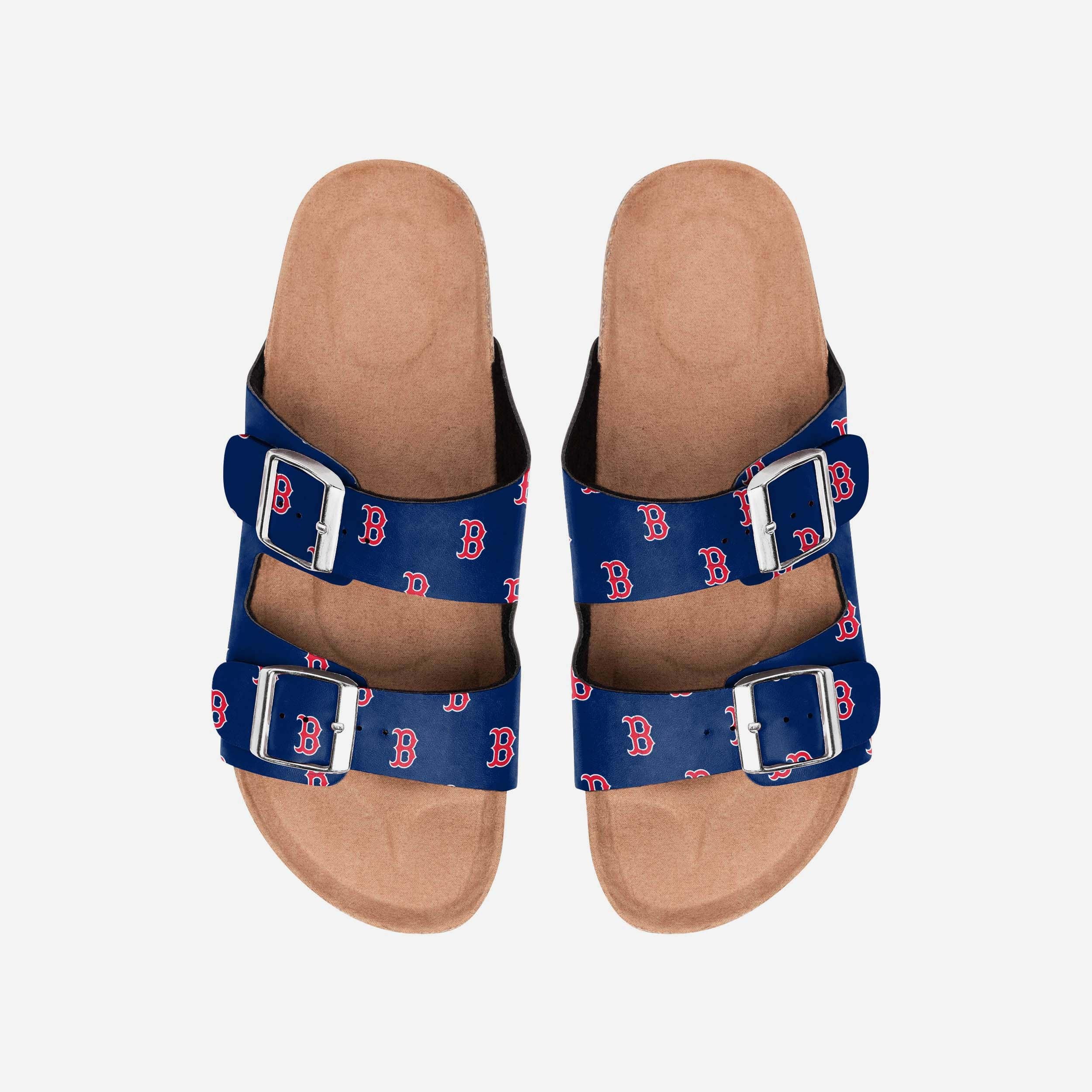 Gorgeous Boston Red Sox Women's Team Logo Double Buckle Sandals