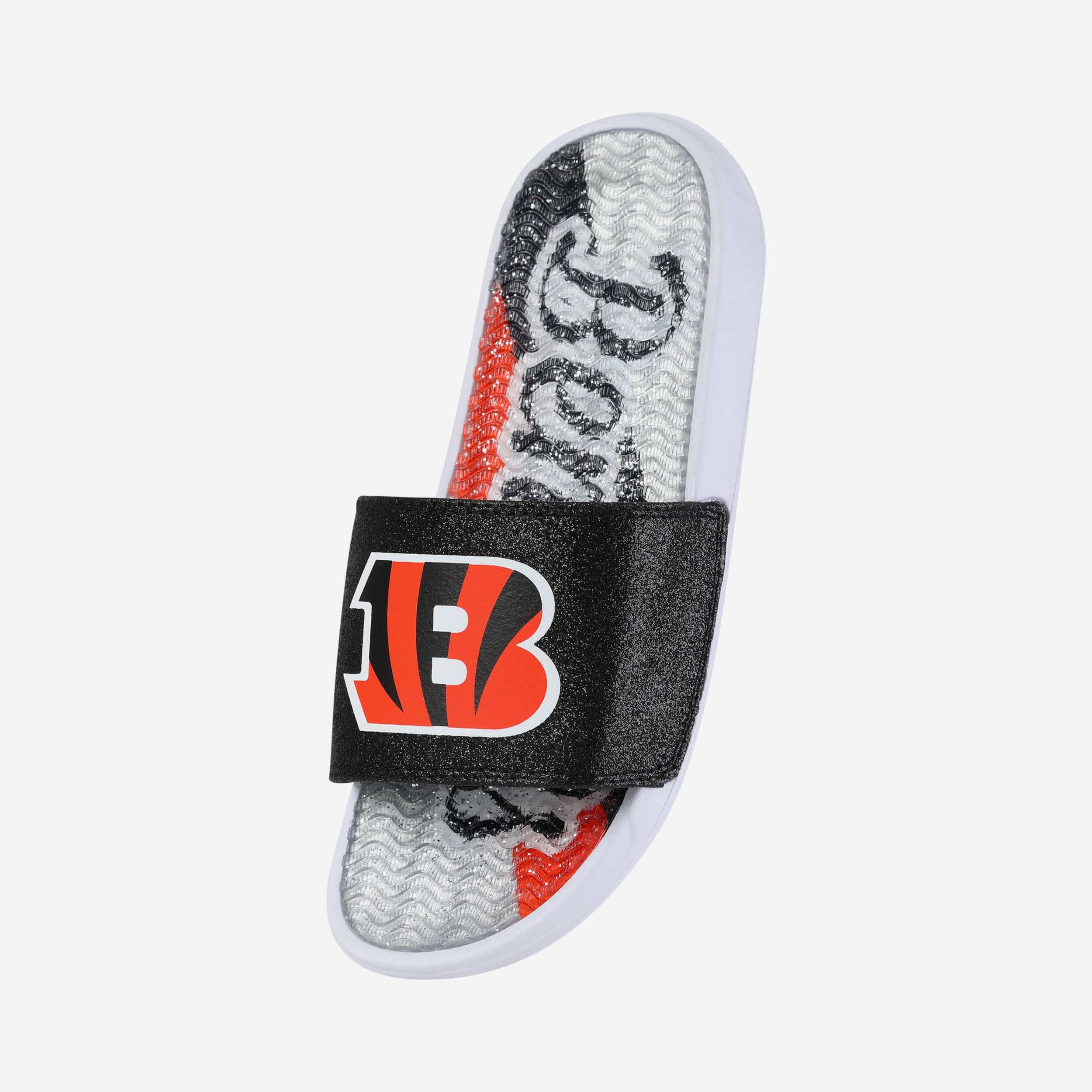 Sparkling Cincinnati Bengals Women's Gel Slides - Shine with Team Spirit!