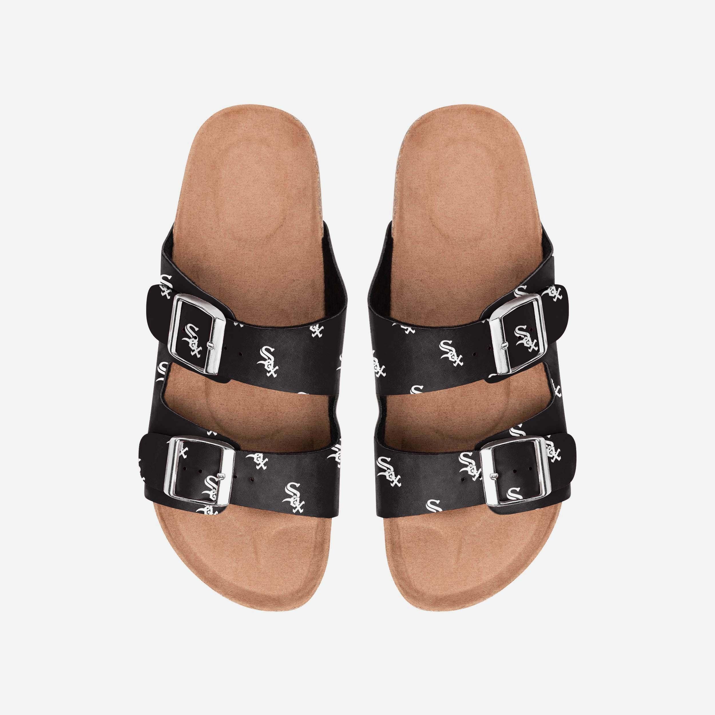 Chicago White Sox Womens Team Logo Double Buckle Sandal