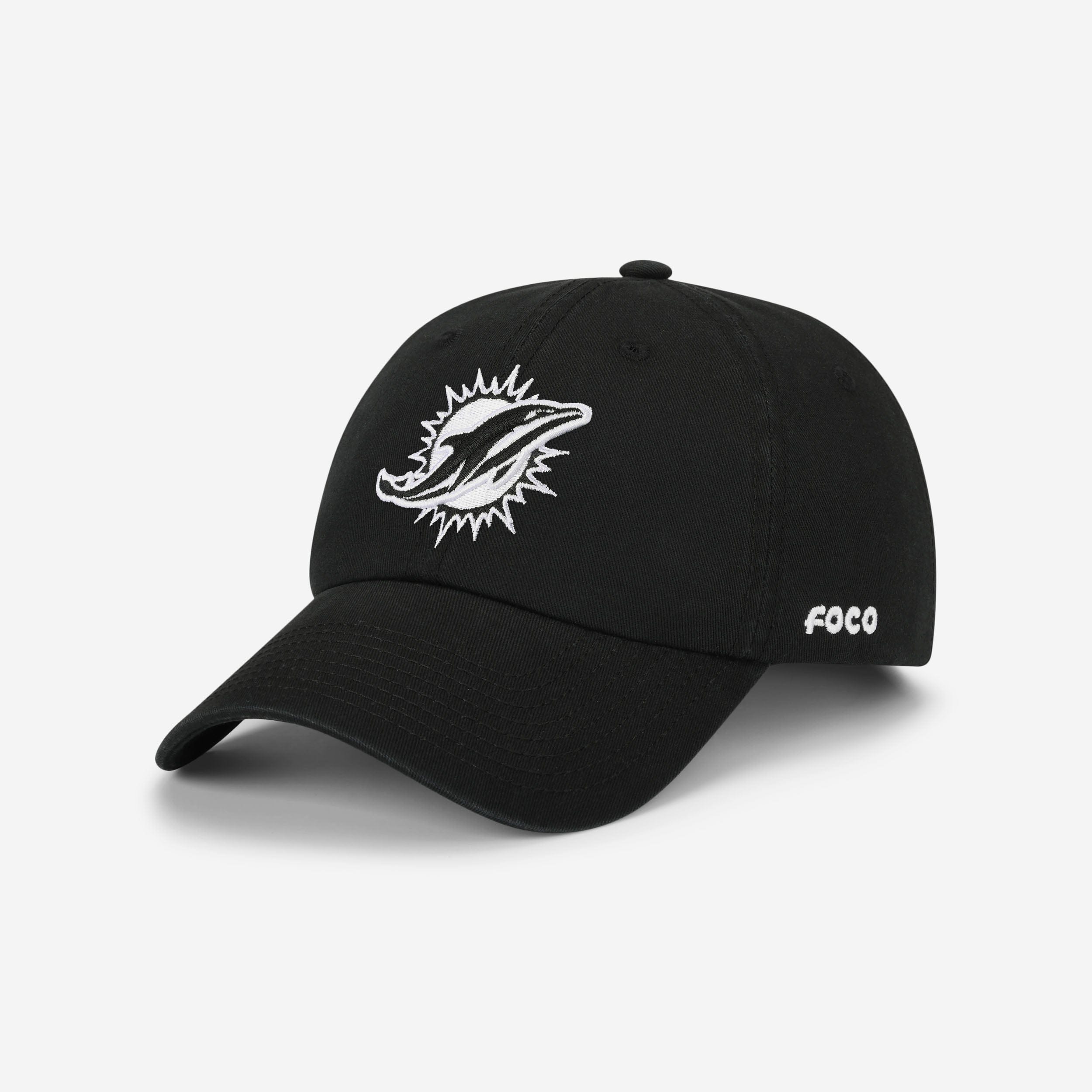 Miami Dolphins Stylish Black & White Casual Cap - Show Your Fan Spirit!