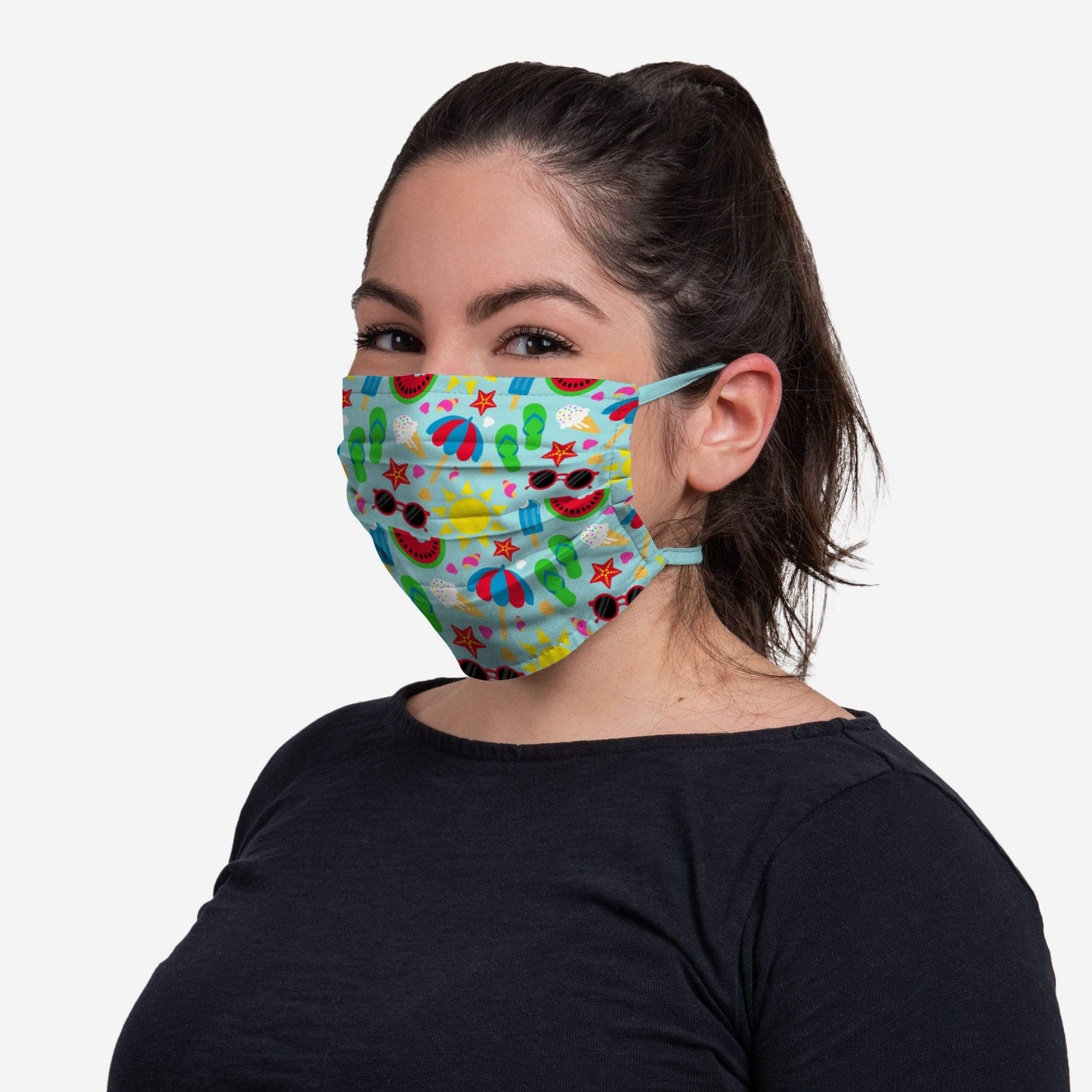 Stylish Beach Day Tie - Back Face Cover